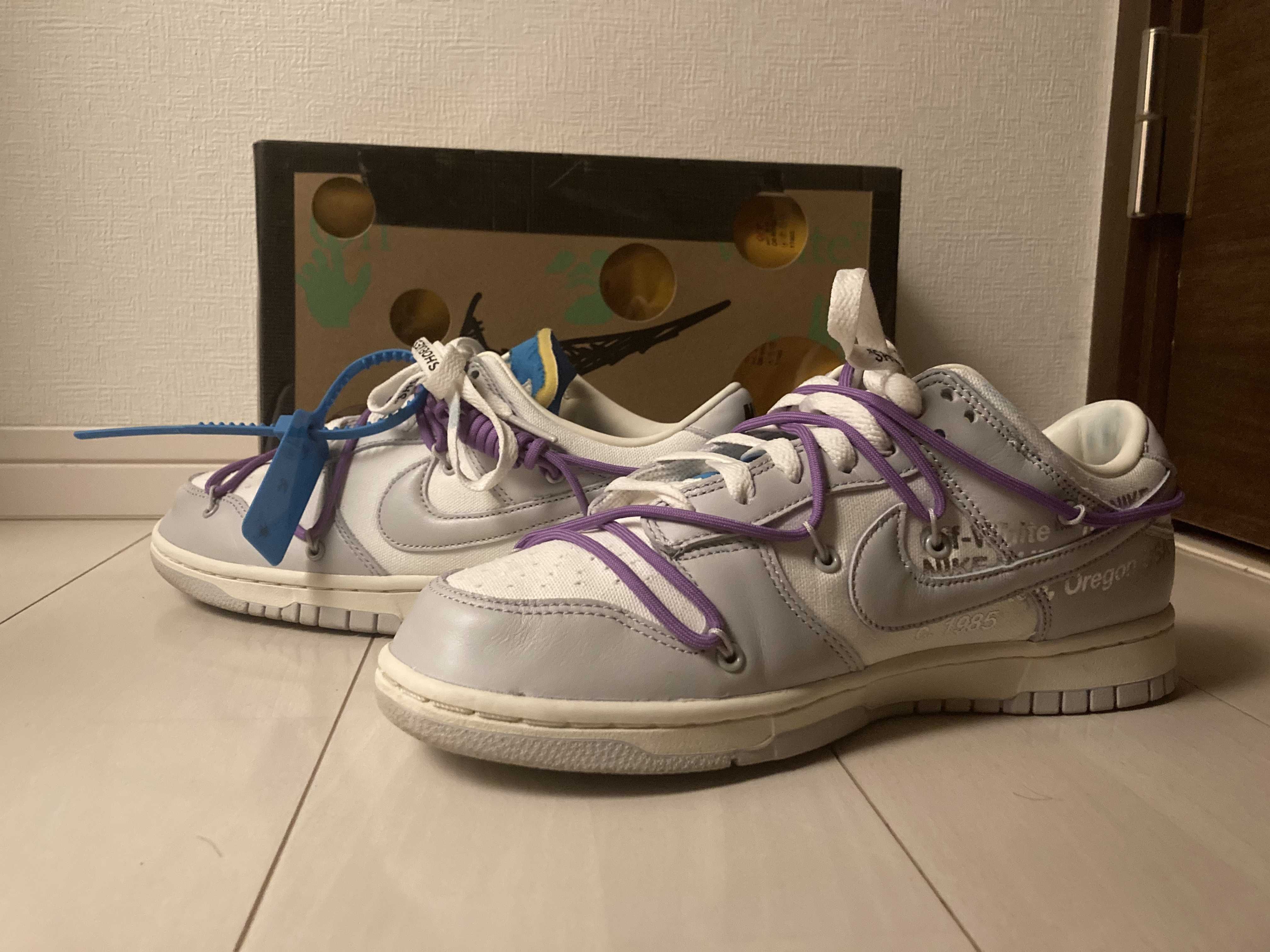 Off-White × Nike Dunk Low "Sail/Neutral Gray"