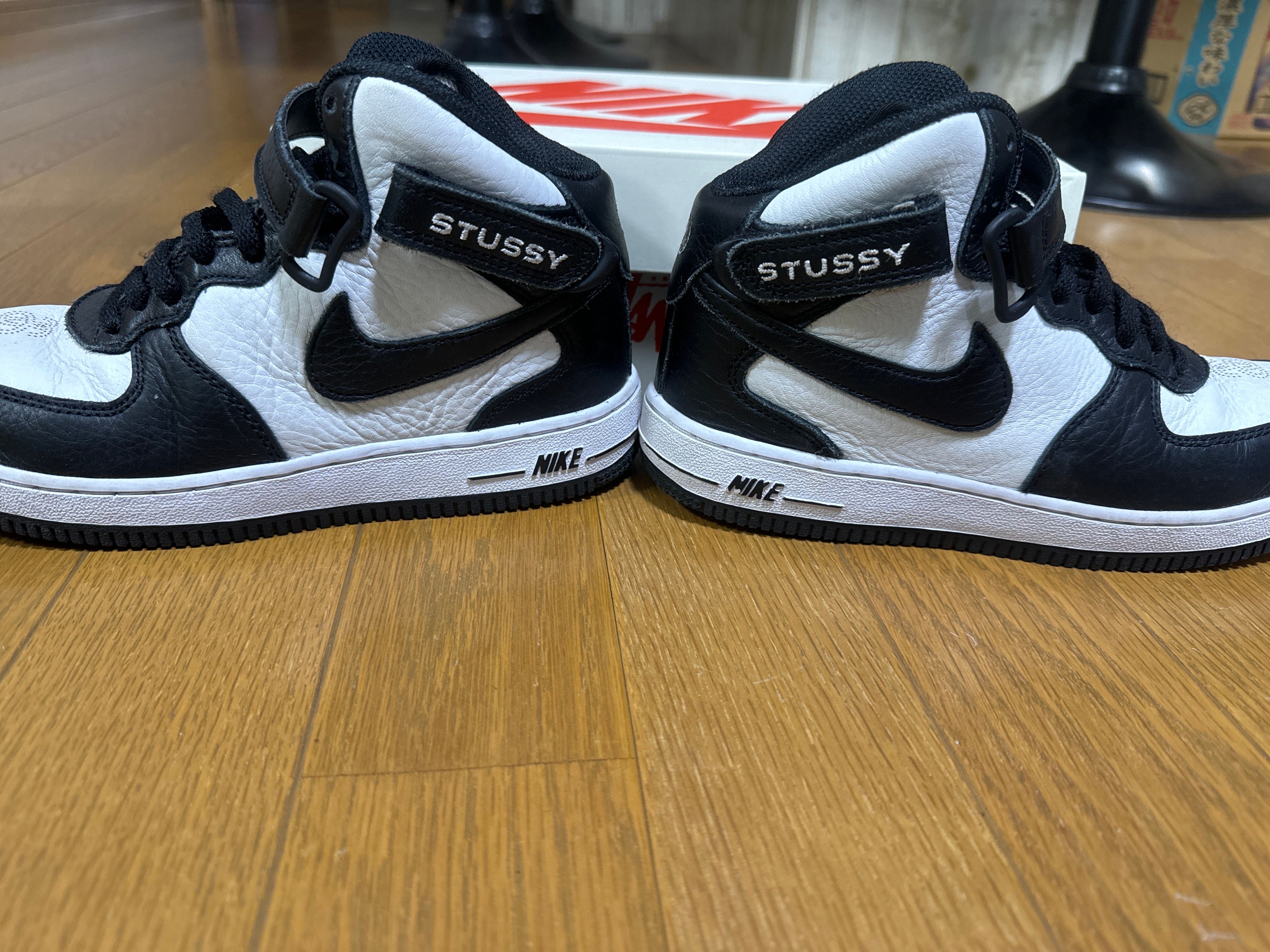 Stussy × Nike PS Air Force 1 Mid "Black and Light Bone"