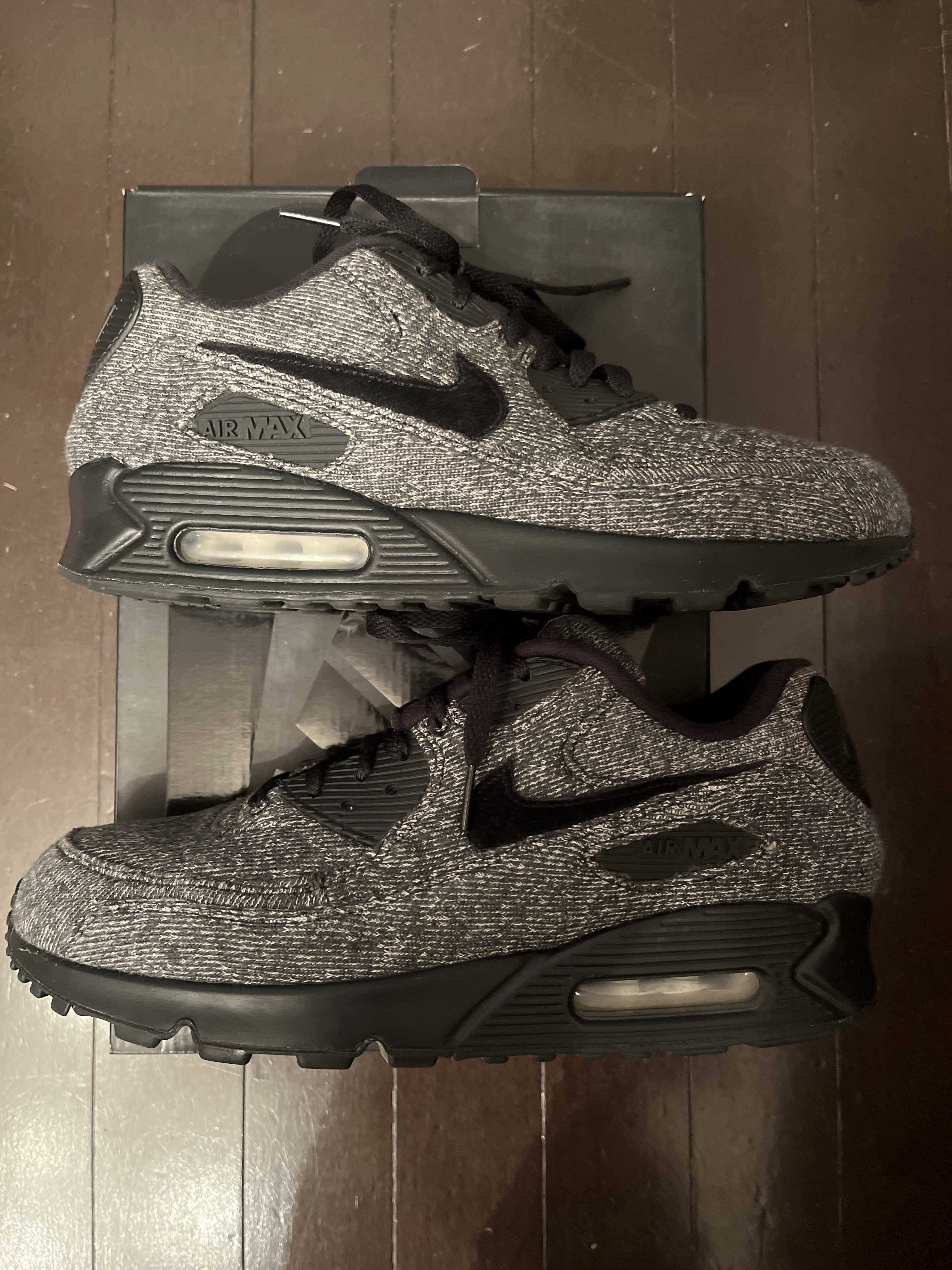 LOOPWHEELER × Nike Air Max 90 "Grey/Black"