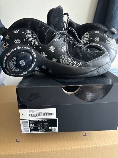 Supreme × Nike Air Zoom Flight 95 SP "Black/White"