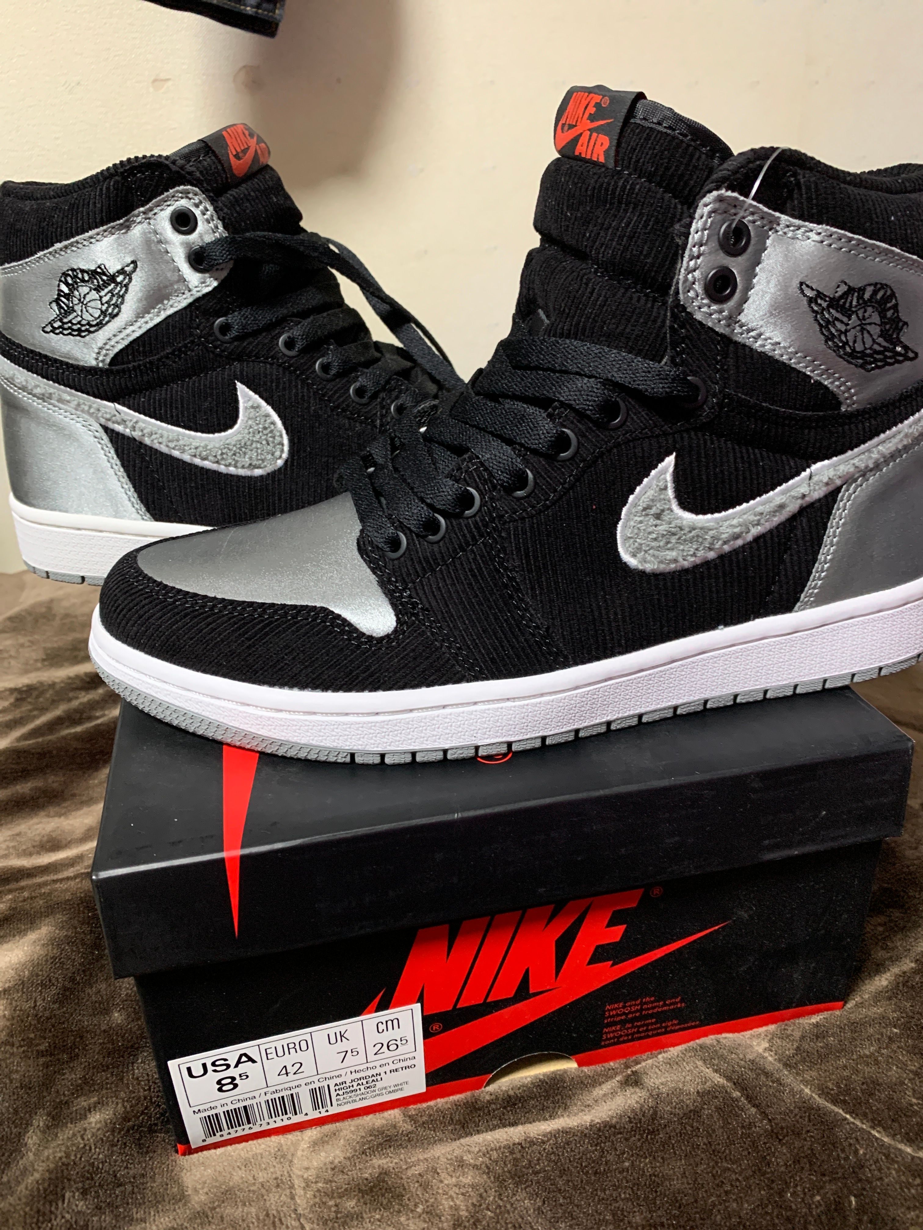 Aleali May × Nike Air Jordan 1 Retro High "Black/Shadow Grey/White"