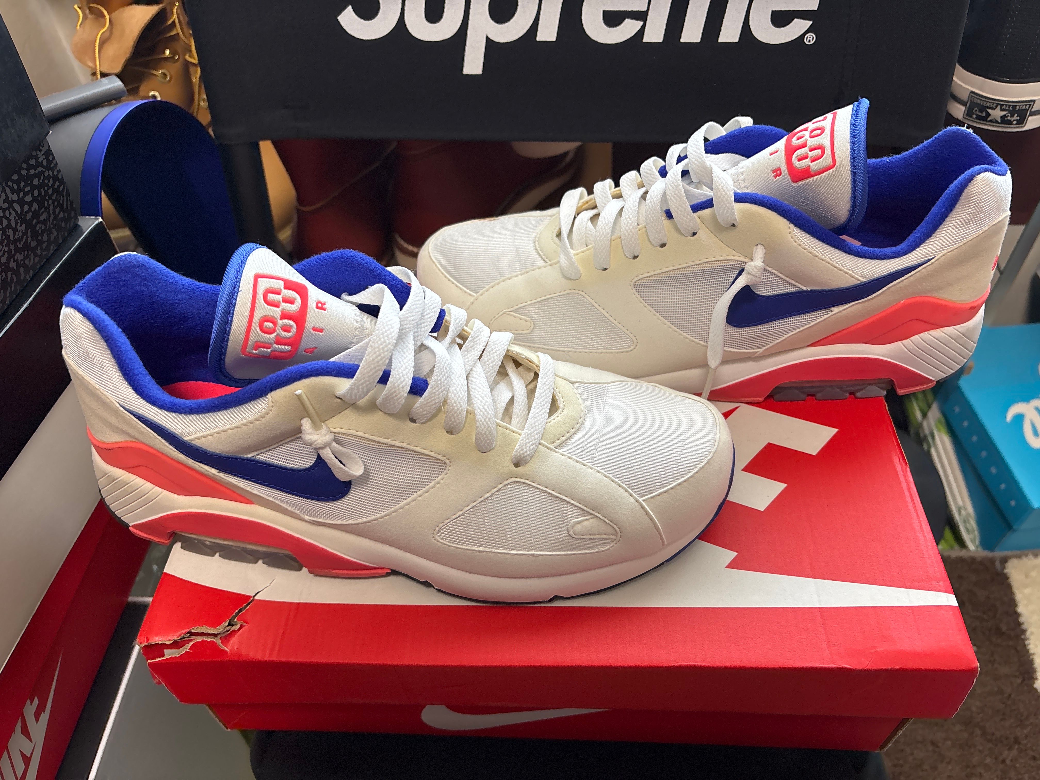 Nike Air Max 180 "White/Ultramarine/Solar Red" (2018)