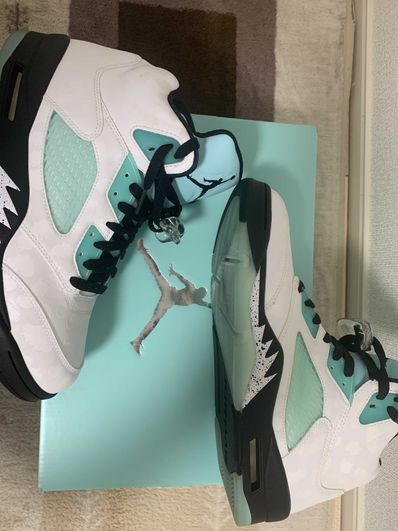 Nike Air Jordan 5 "White/Black/Island Green"