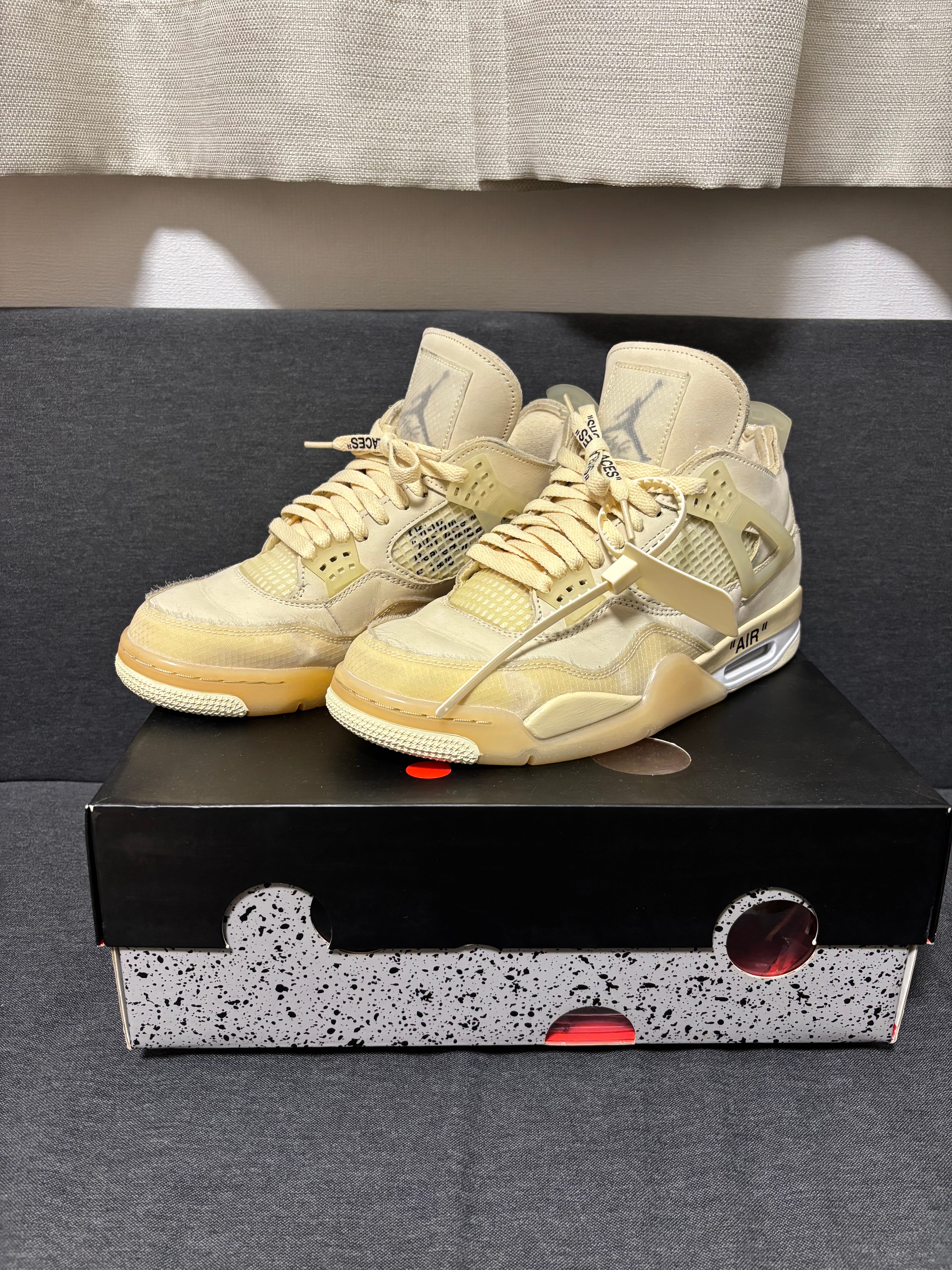 Off-White × Nike Women's Air Jordan 4 SP "Sail"