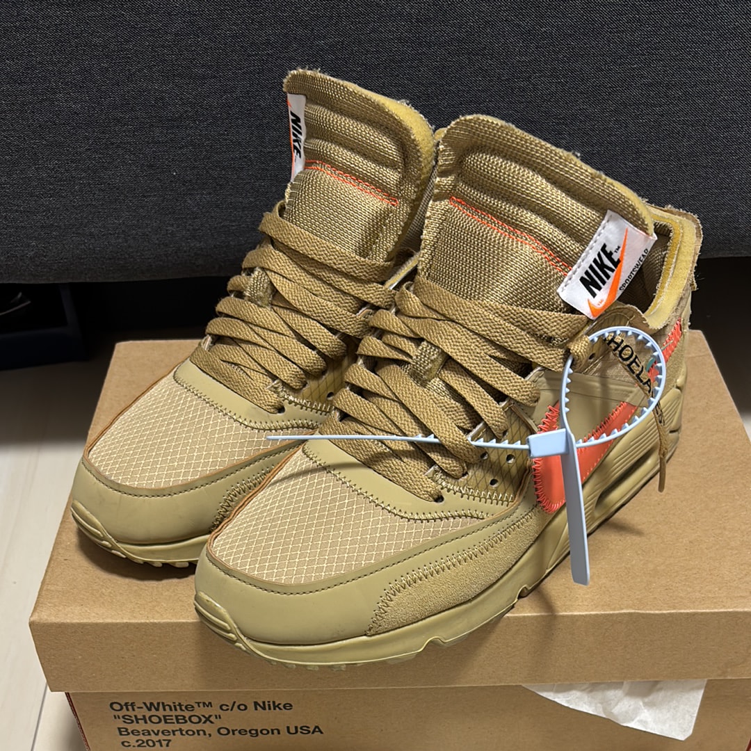 オフホワイト × ナイキ エアマックス90 "デザートオレ"