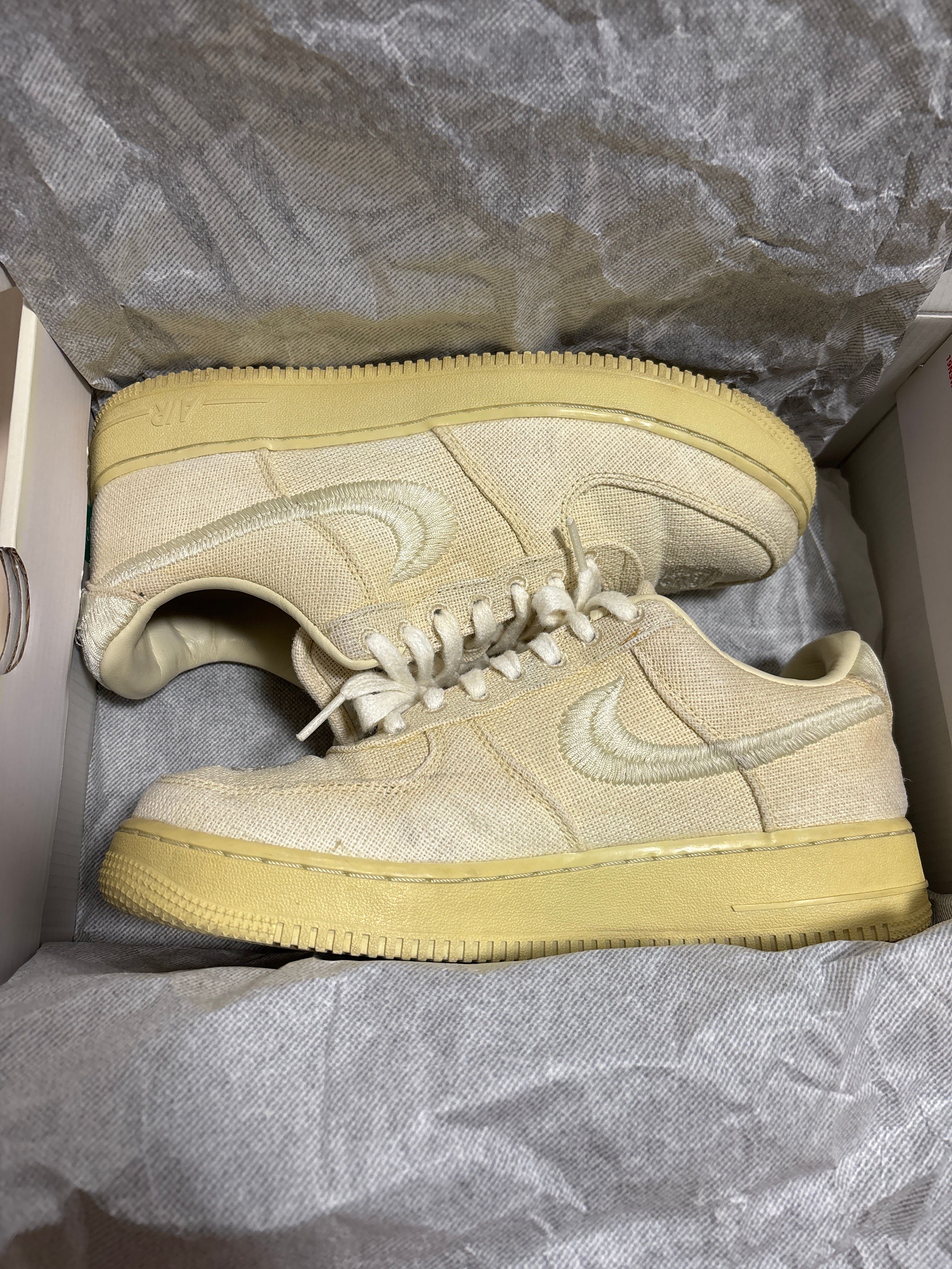 Stussy × Nike Air Force 1 Low "Fossil Stone"