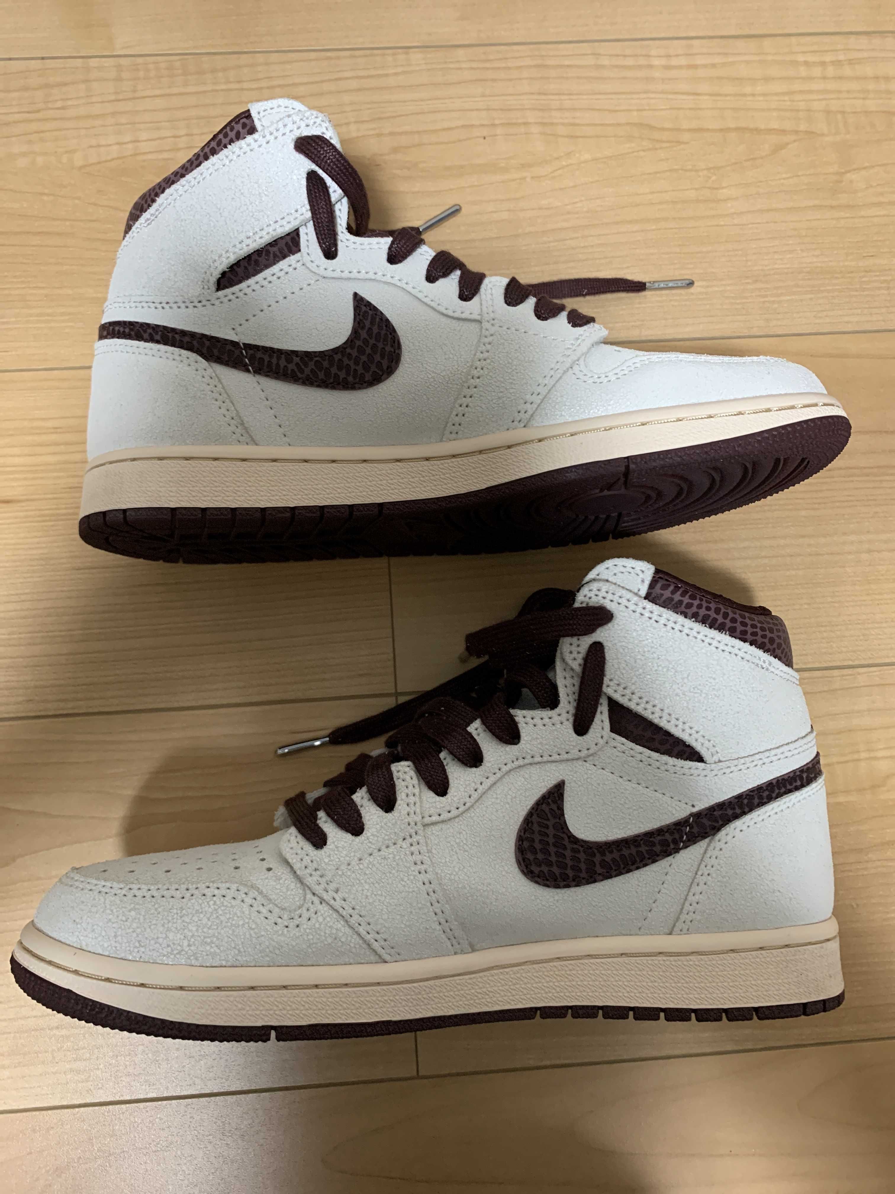 A Ma Maniere × Nike Air Jordan 1 Retro High OG "Sail and Burgundy"
