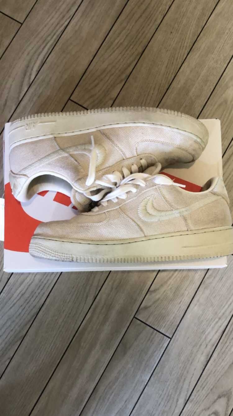 Stussy × Nike Air Force 1 Low "Fossil Stone"