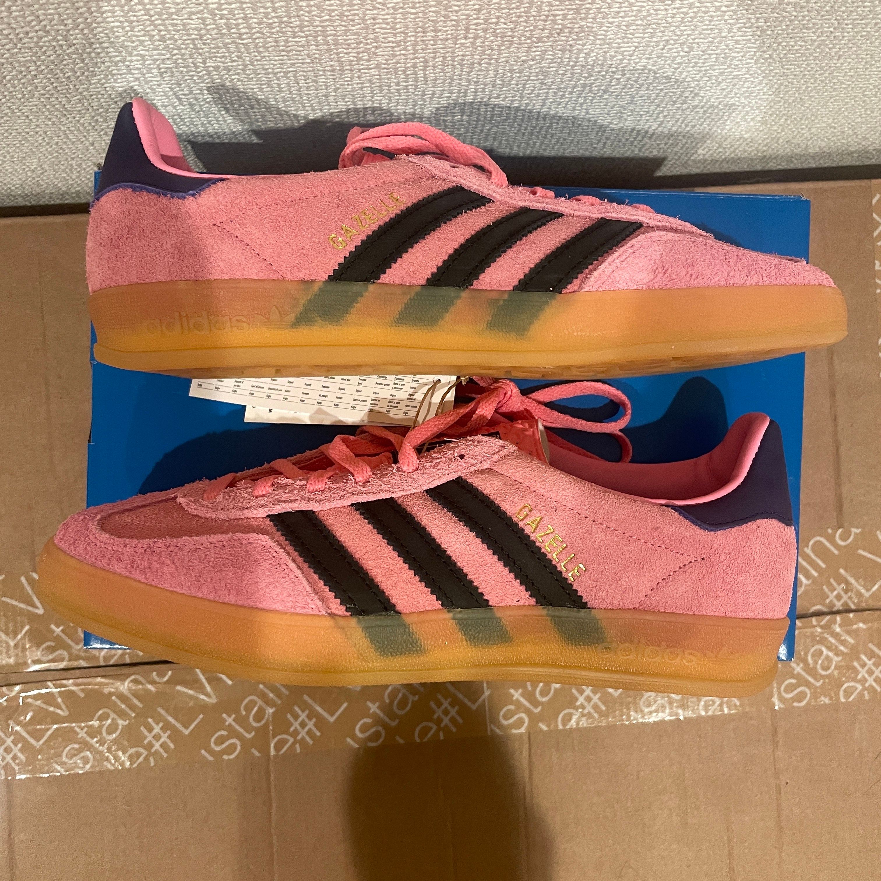 adidas Women's Gazelle Indoor "Bliss Pink/Core Black/Collegiate Purple"