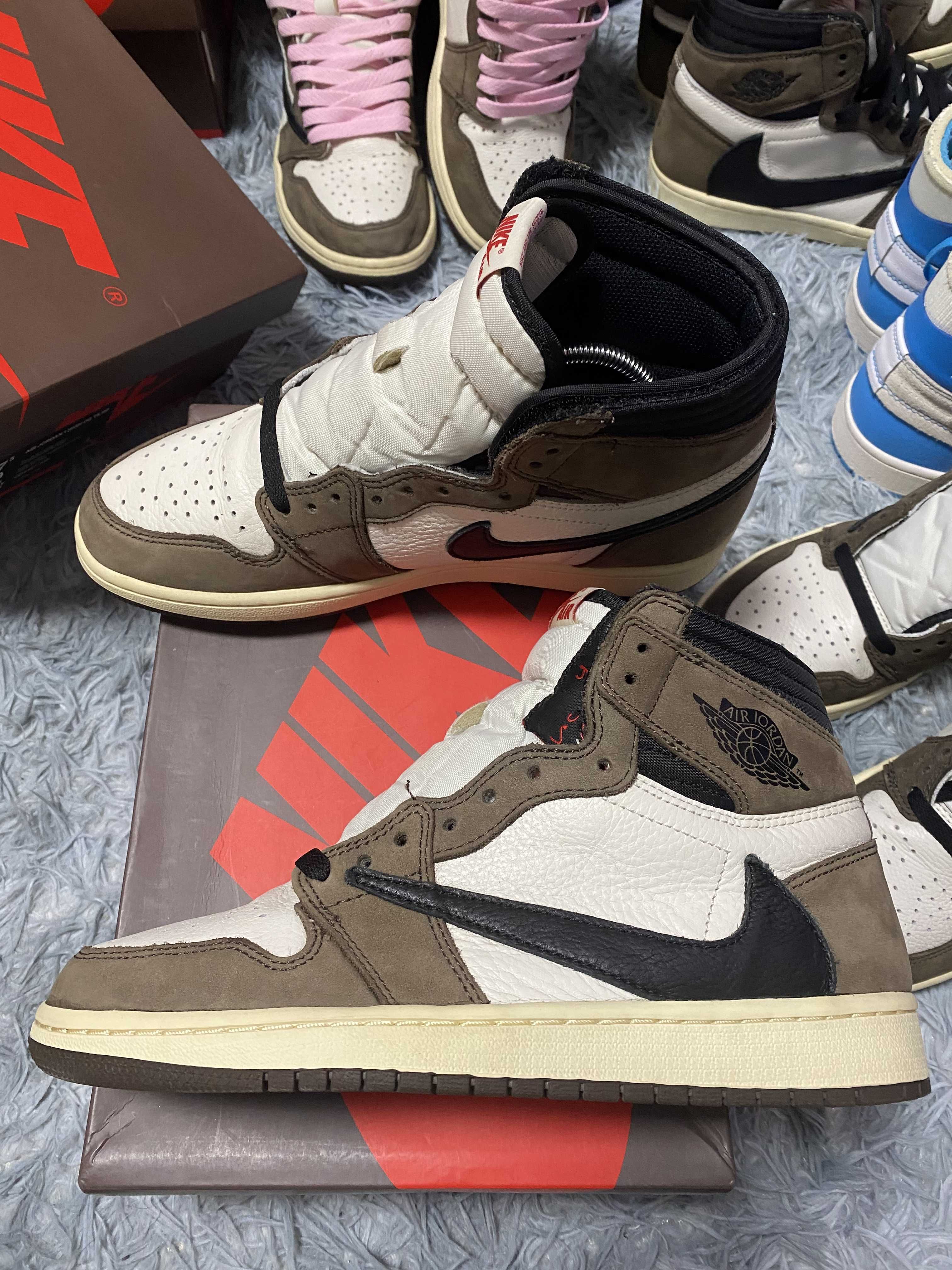 Travis Scott × Nike Air Jordan 1 Retro High OG TS SP "Sail/Dark Mocha"