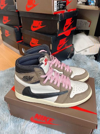 Travis Scott × Nike Air Jordan 1 Retro High OG TS SP "Sail/Dark Mocha"