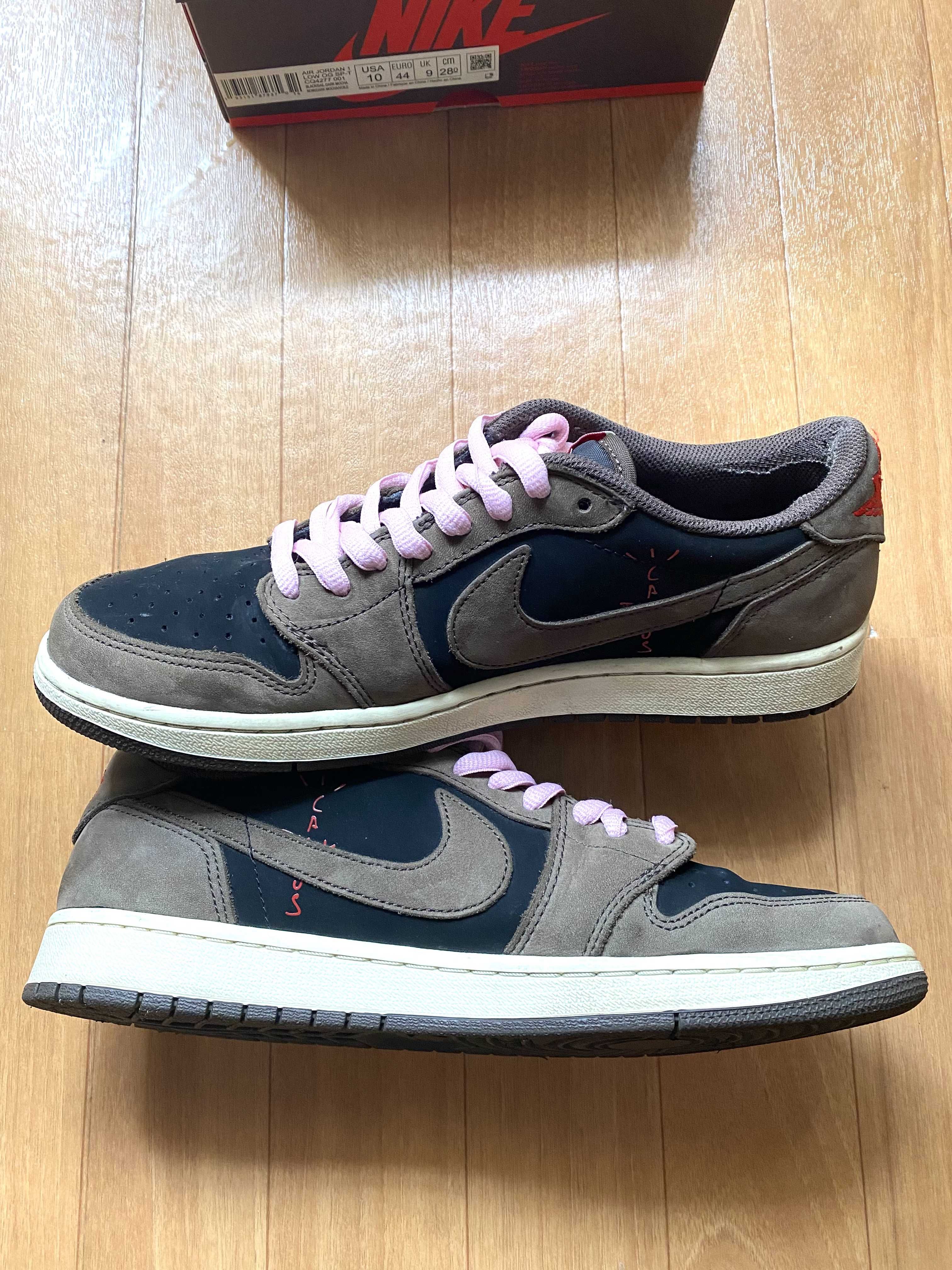 Travis Scott × Nike Air Jordan 1 Low OG SP-T "Black/Dark Mocha"