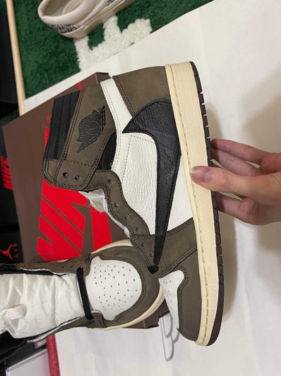 Travis Scott × Nike Air Jordan 1 Retro High OG TS SP "Sail/Dark Mocha"