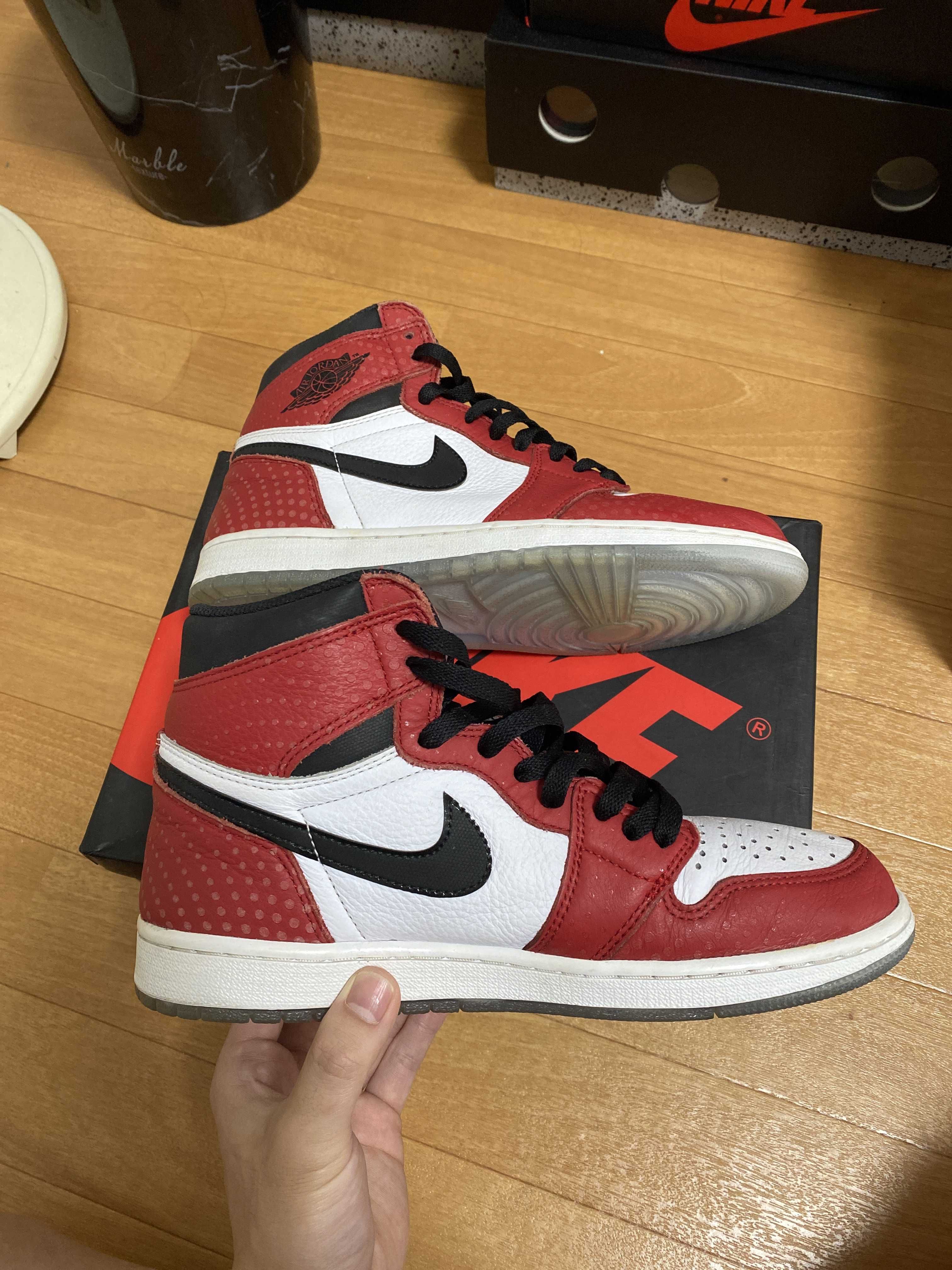 Spiderman × Nike Air Jordan 1 Origin Story "Gym Red/White/Photo Blue/Black"