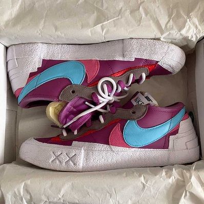 KAWS × sacai × Nike Blazer Low "Purple Dusk"