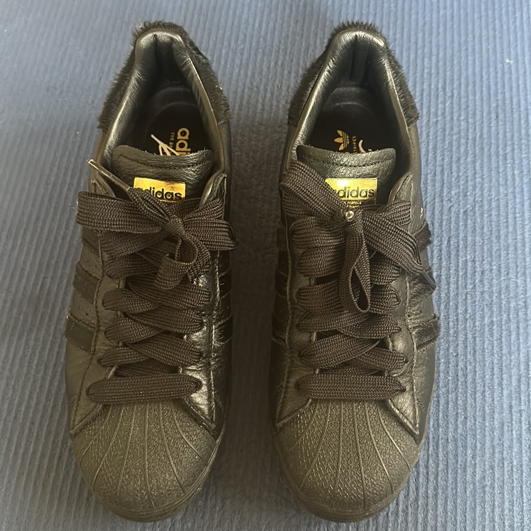 Kader × adidas Superstar ADV "Core Black/Core Black/Gold Metallic"