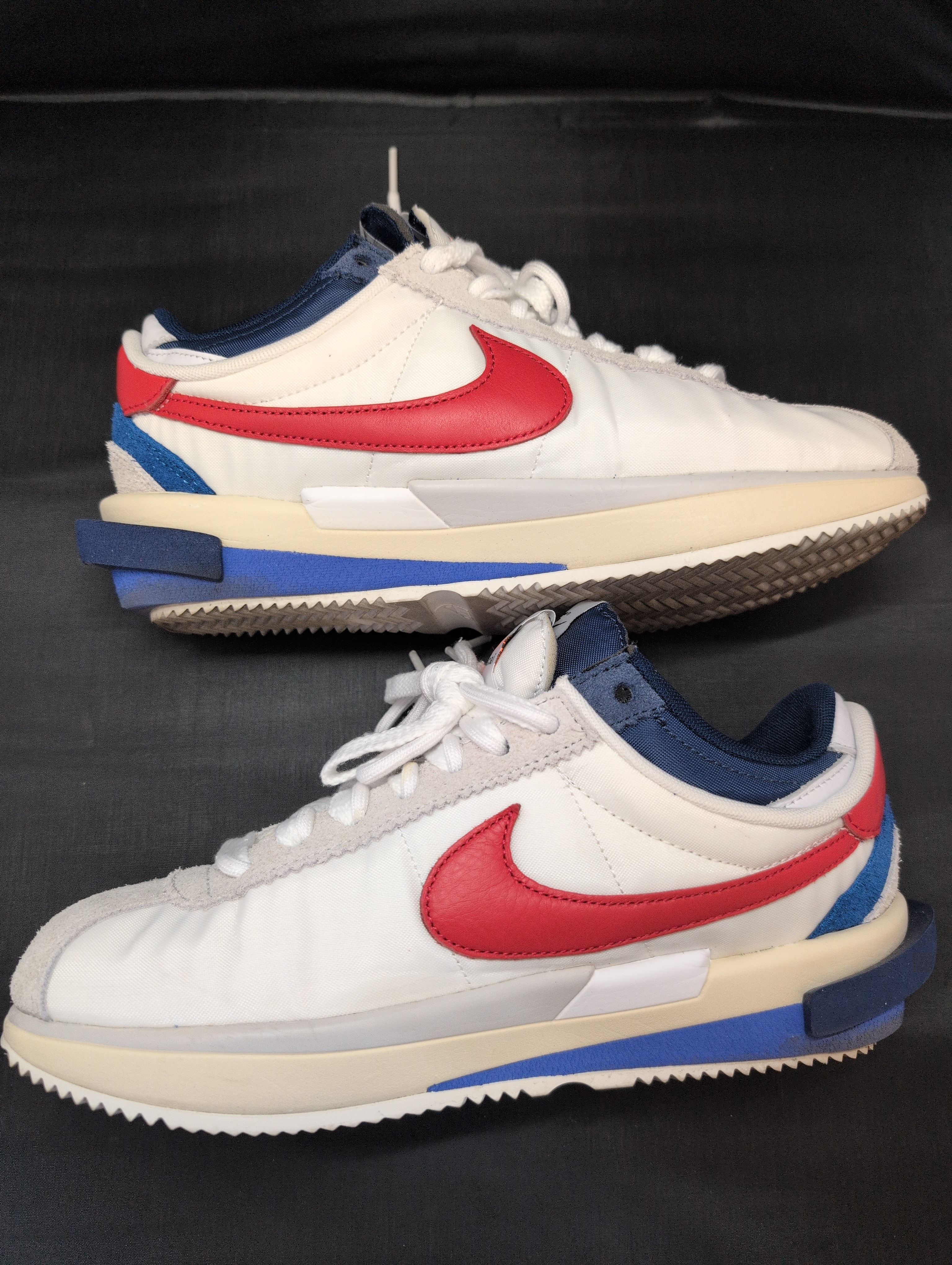 sacai × Nike Zoom Cortez "White and University Red"