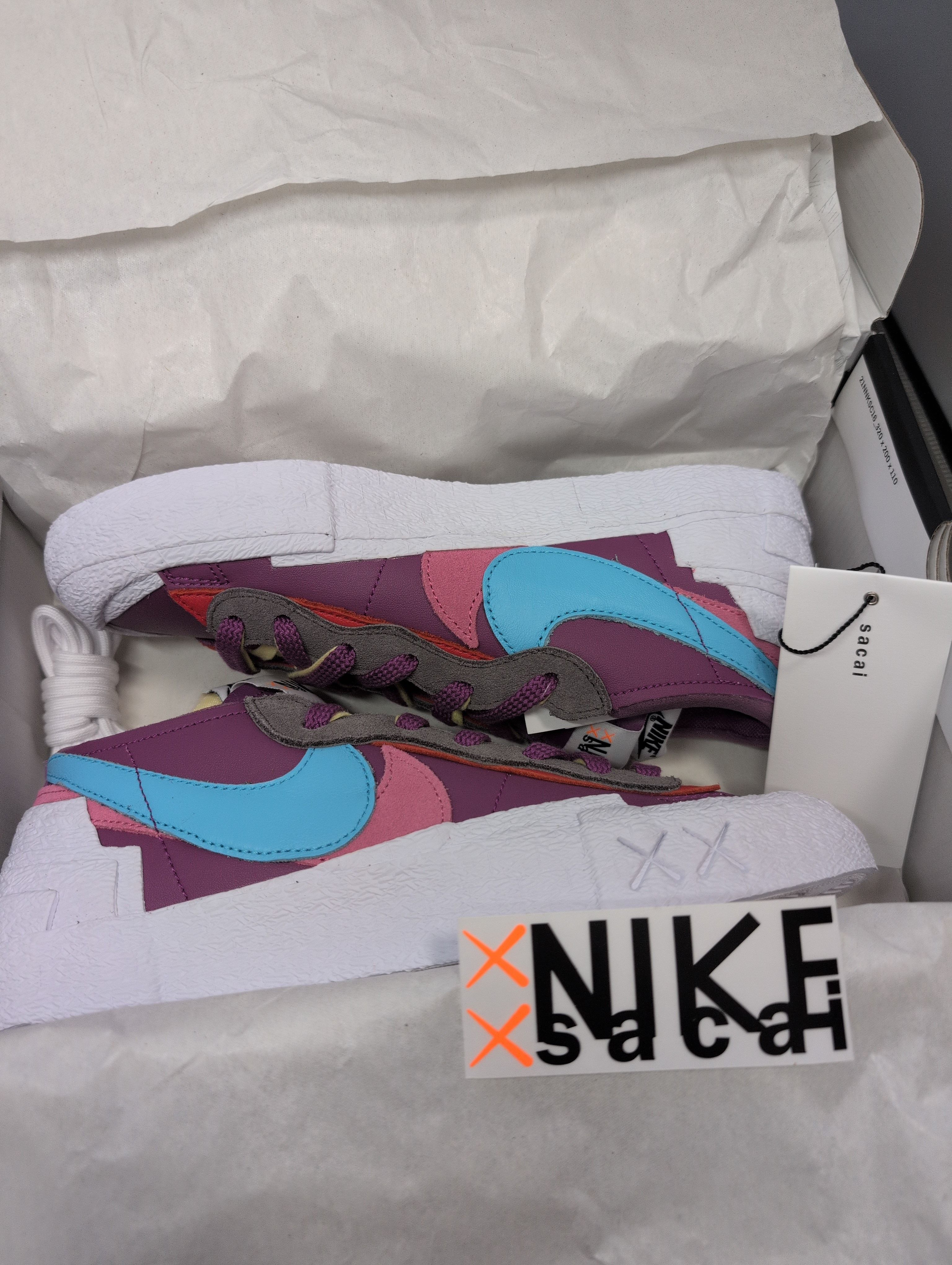 KAWS × sacai × Nike Blazer Low "Purple Dusk"