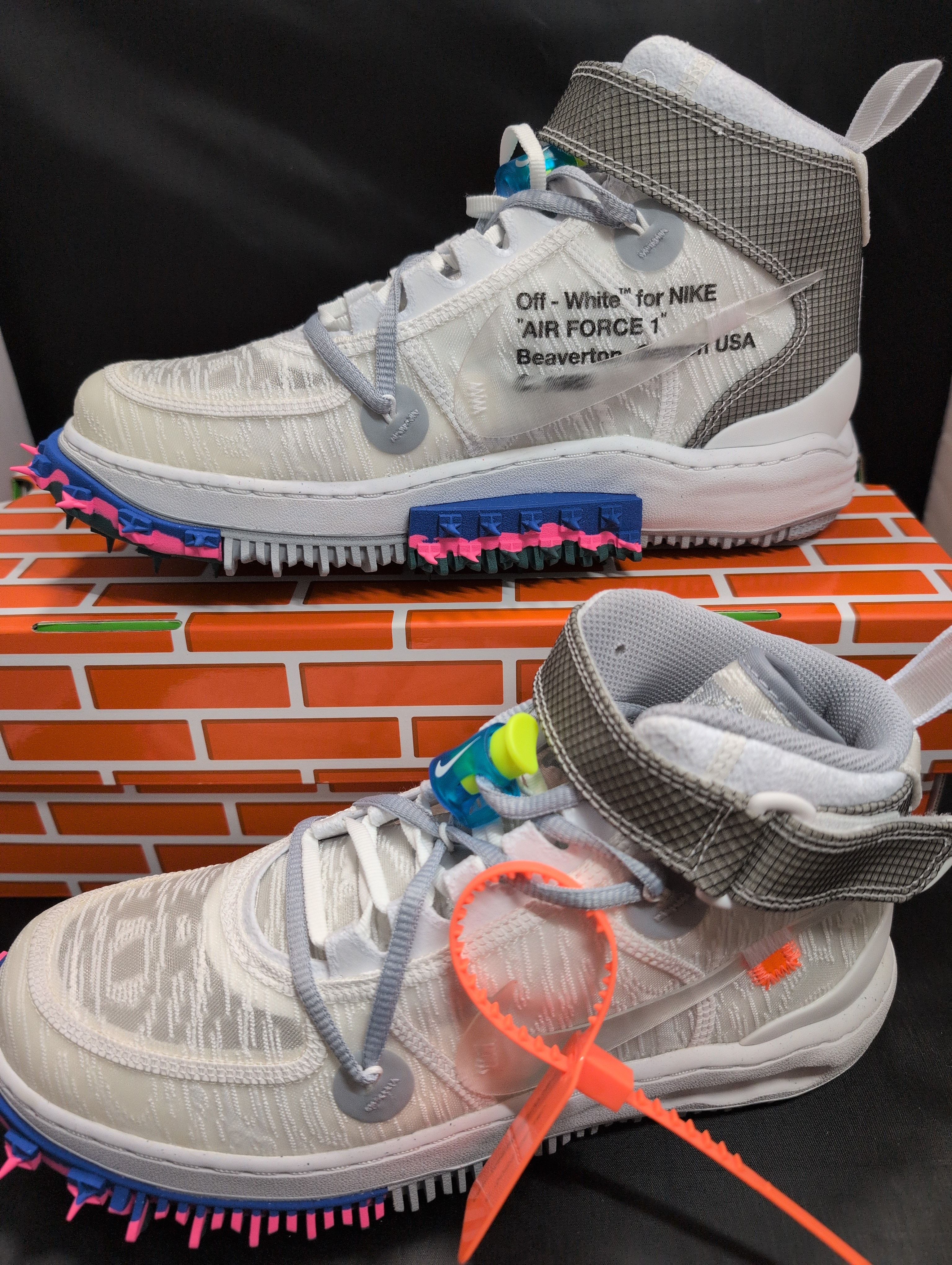 Off-White × Nike Air Force 1 Mid "White"