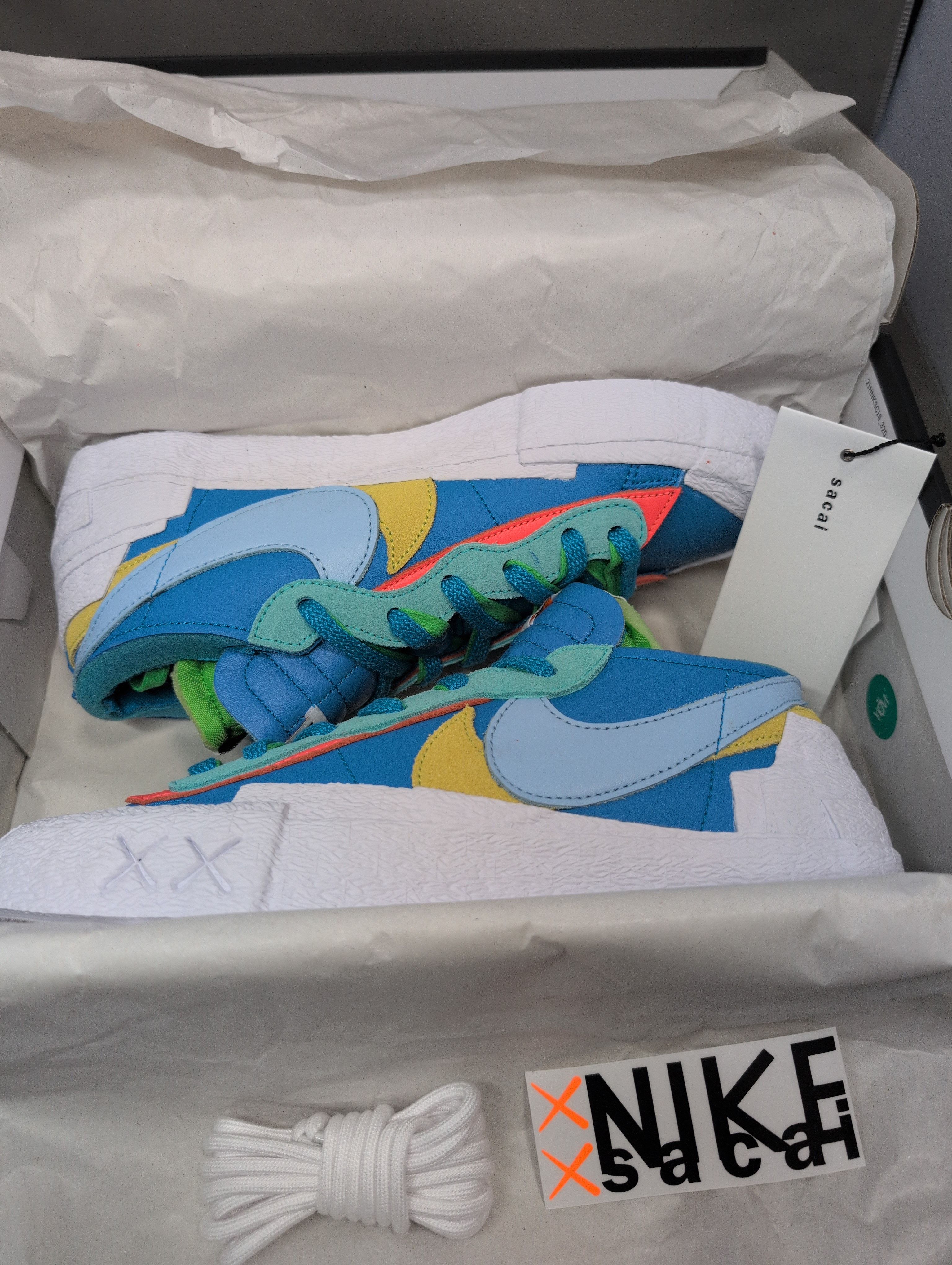 KAWS × sacai × Nike Blazer Low "Neptune Blue"