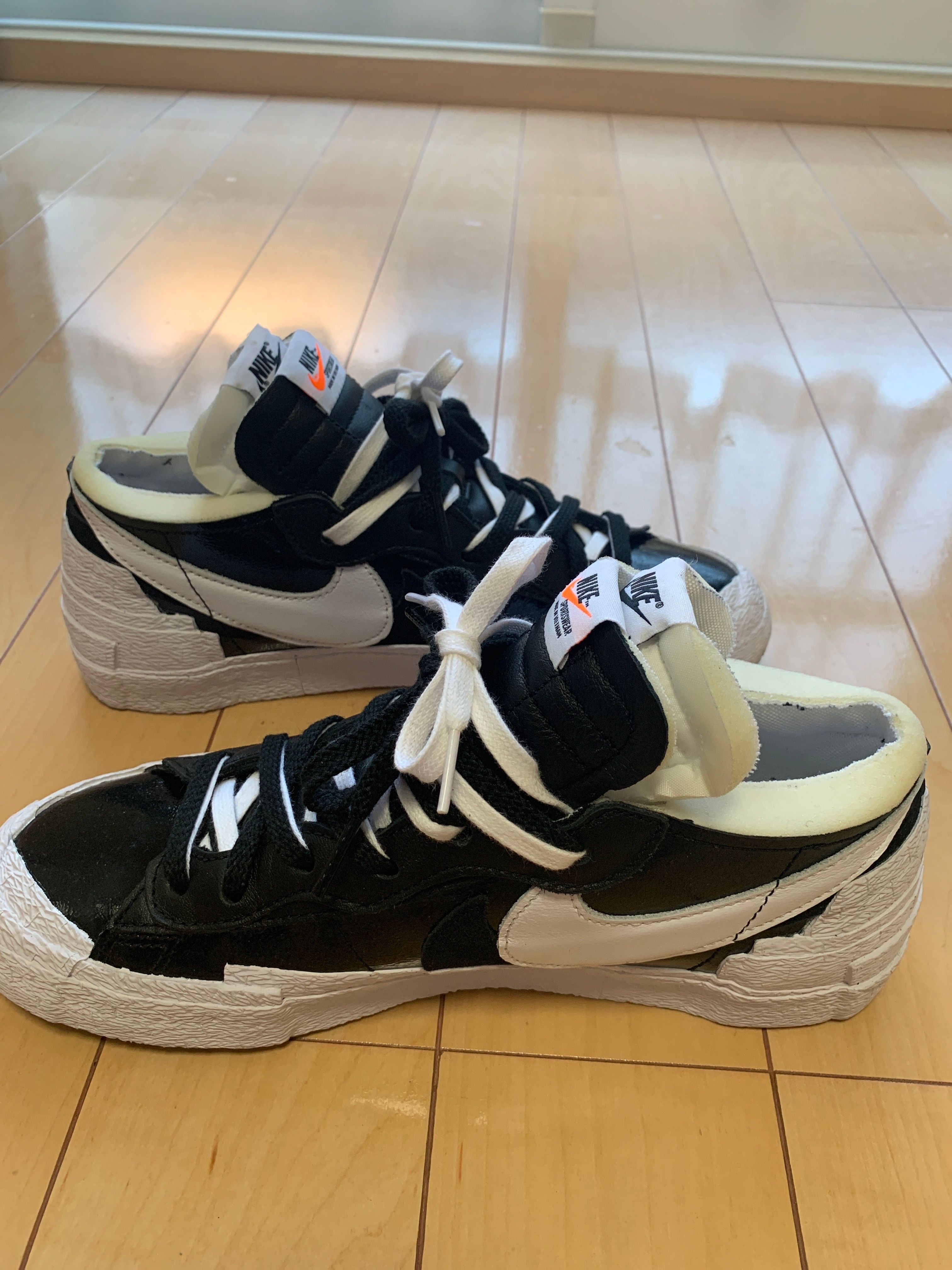 sacai × Nike Blazer Low "Black Patent Leather"