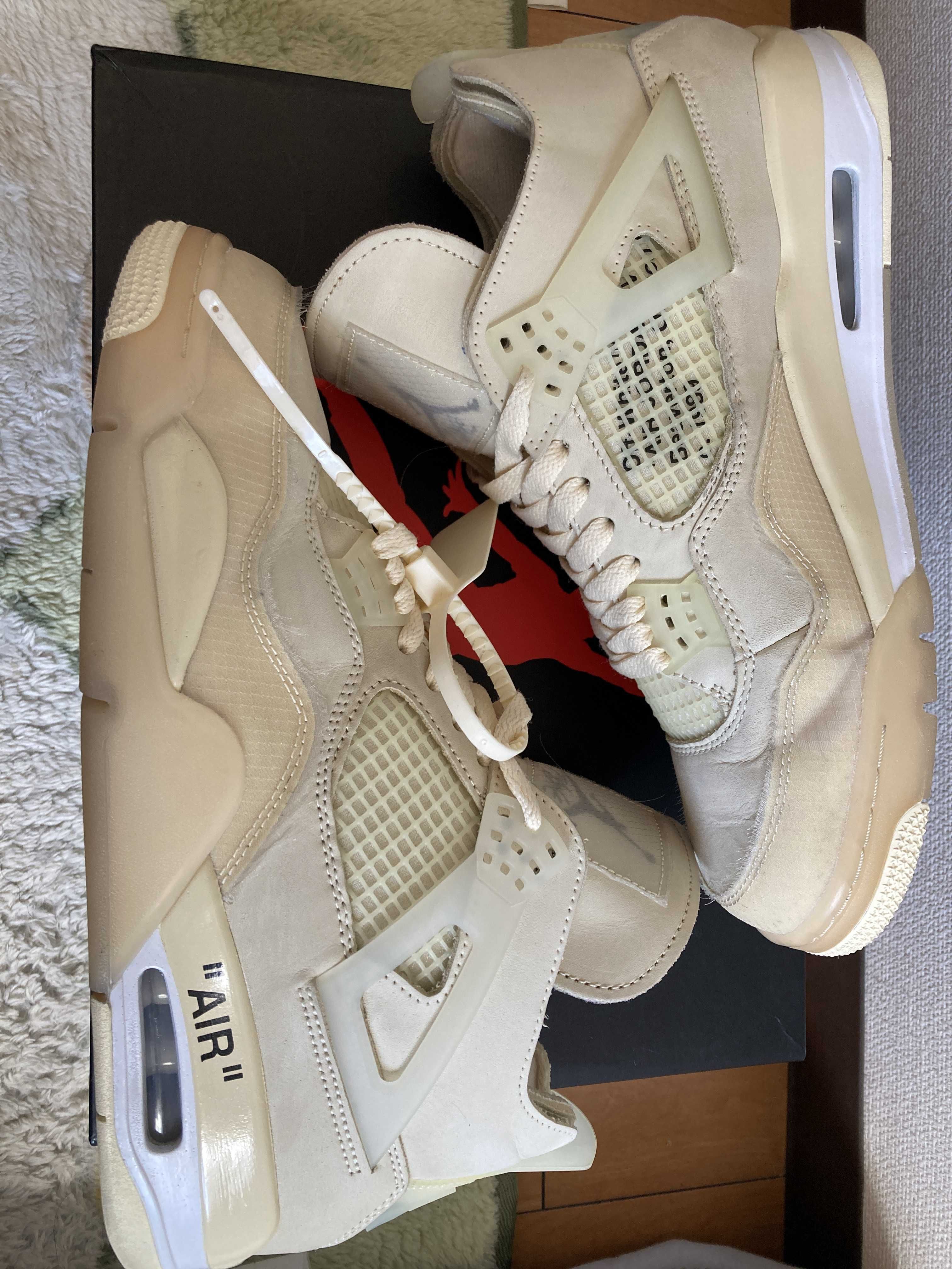 Off-White × Nike Women's Air Jordan 4 SP "Sail"