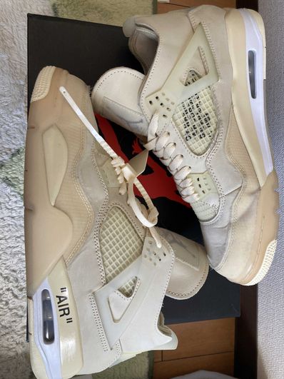 Off-White × Nike Women's Air Jordan 4 SP "Sail"