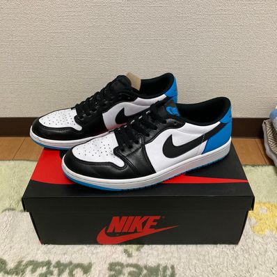 Nike Air Jordan 1 Low OG "Black and Dark Powder Blue/UNC"