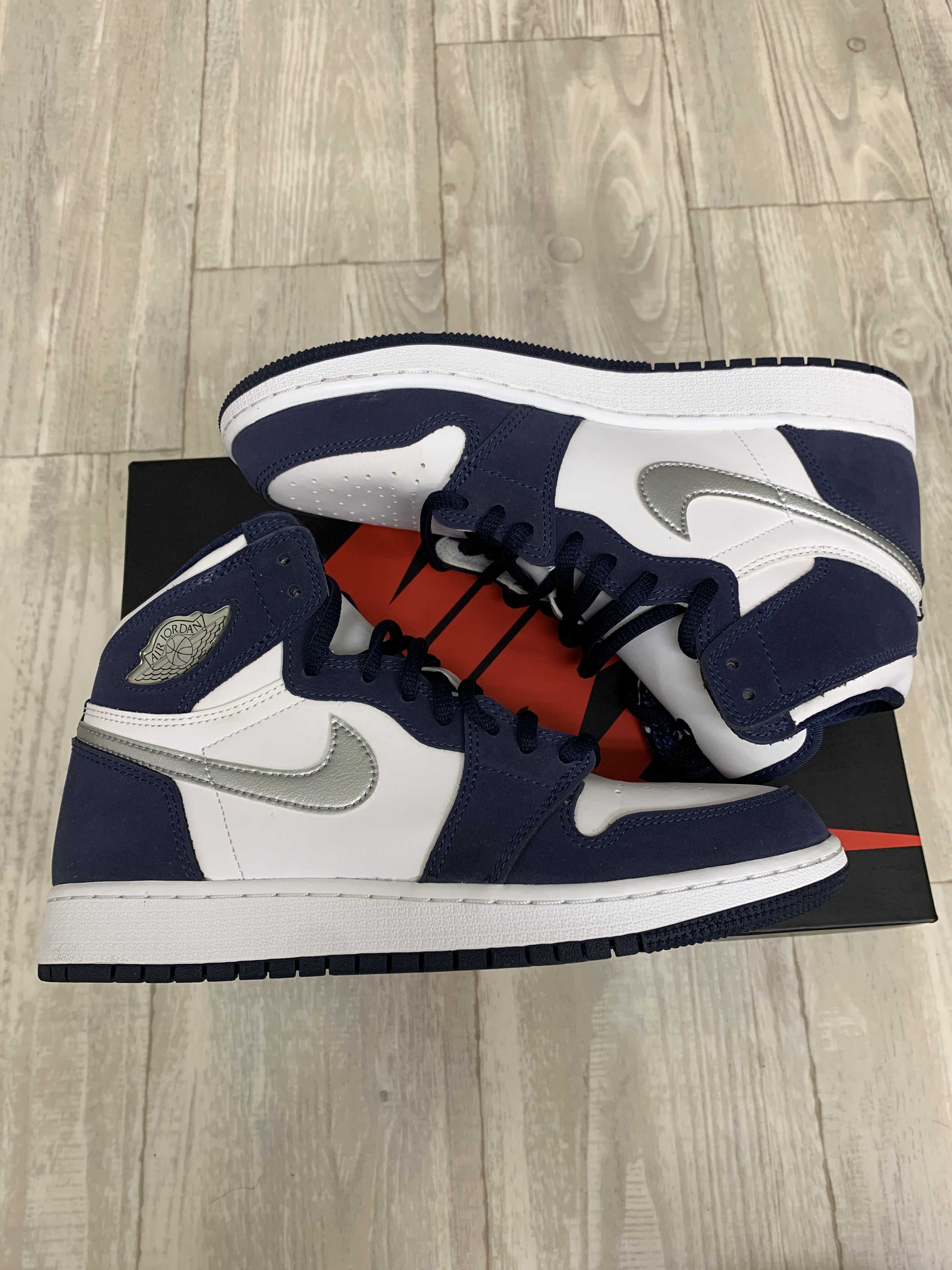 Nike GS Air Jordan 1 High OG CO.JP "Midnight Navy" (2020)(ブリーフケースなし)