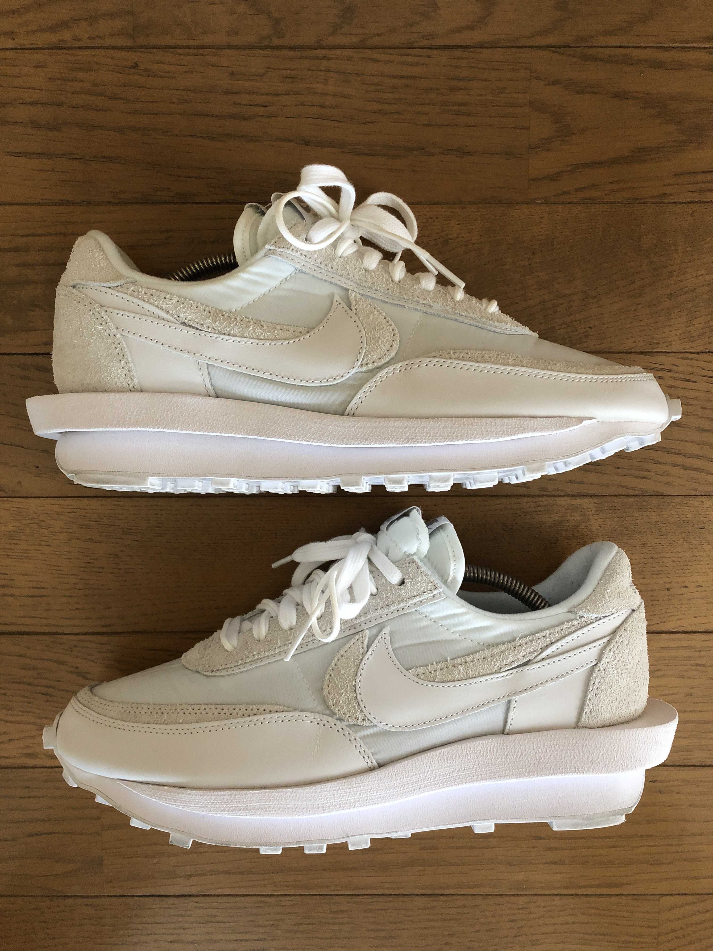 sacai × Nike LDV Waffle "Triple White"