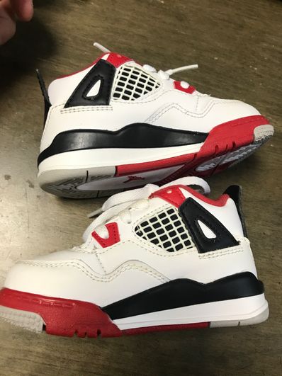 Nike TD Air Jordan 4 OG "Fire Red"