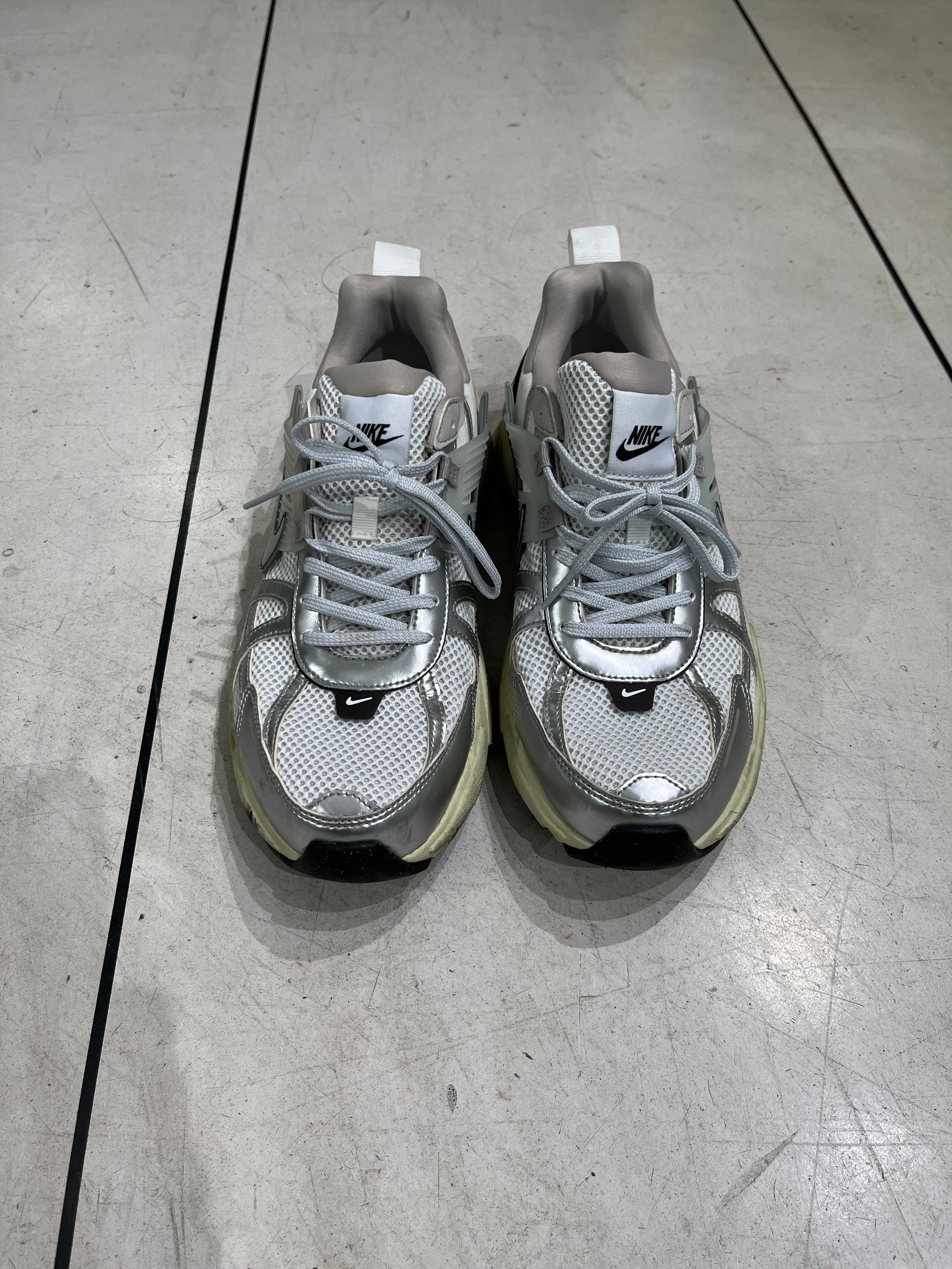 Nike Women's V2K Run "Summit White and Metallic Silver"