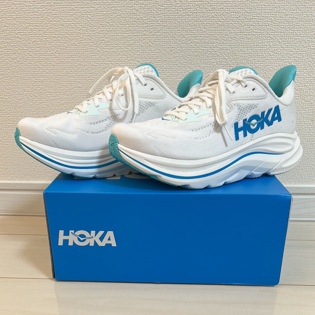 ホカ クリフトン10 "ホワイト/スカイワードブルー"