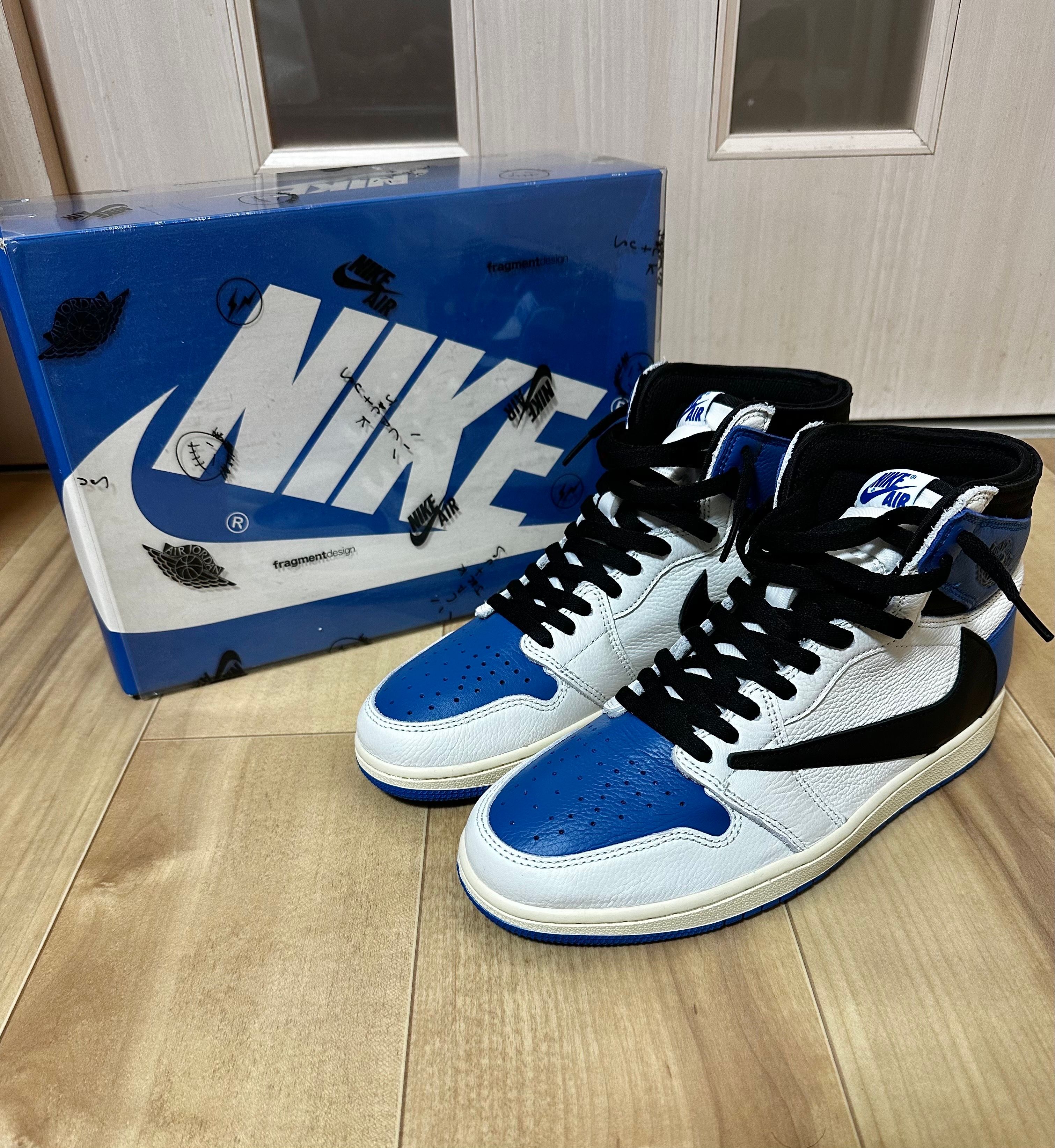 Travis Scott × fragment design × Nike Air Jordan 1 Retro High OG SP "Military Blue"