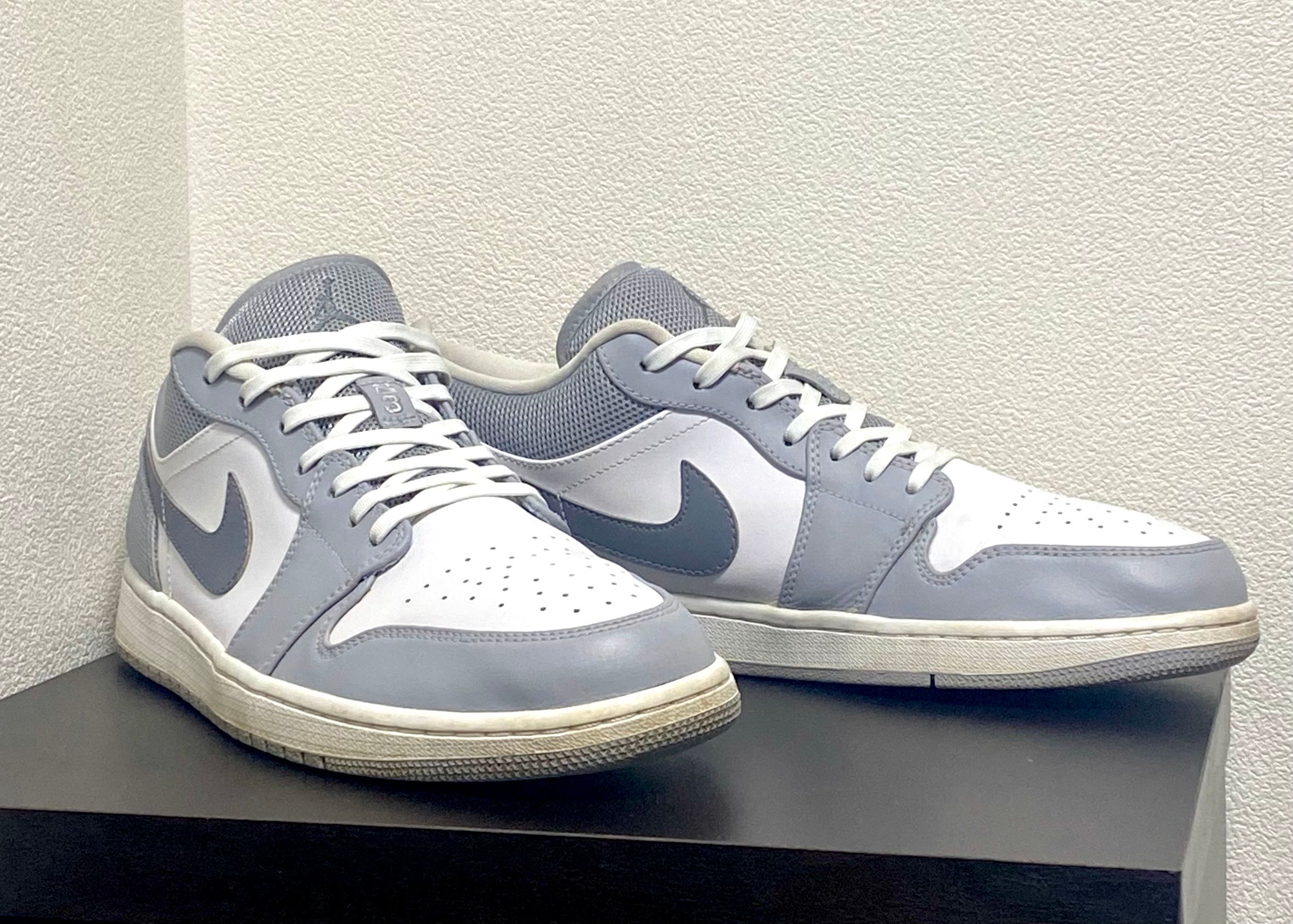 Nike Air Jordan 1 Low "White/Cool Grey Wolf Grey"