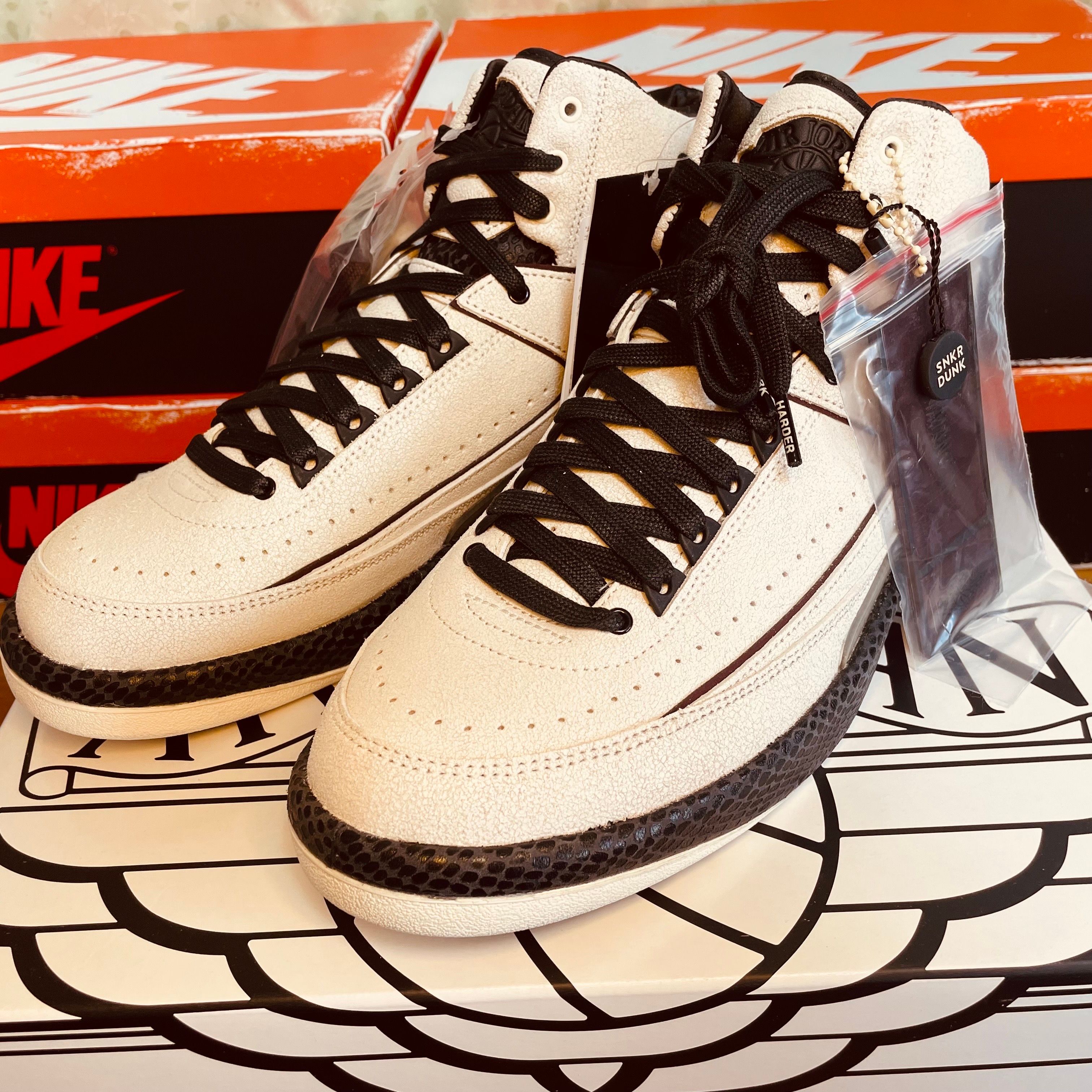 A Ma Maniere × Nike Air Jordan 2 "Airness/Sail and Burgundy"