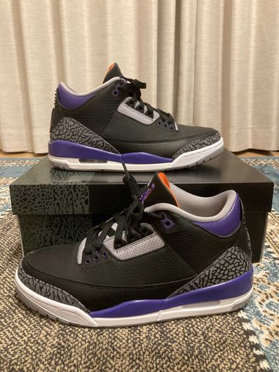 Nike Air Jordan 3 Retro "Black/Court Purple"