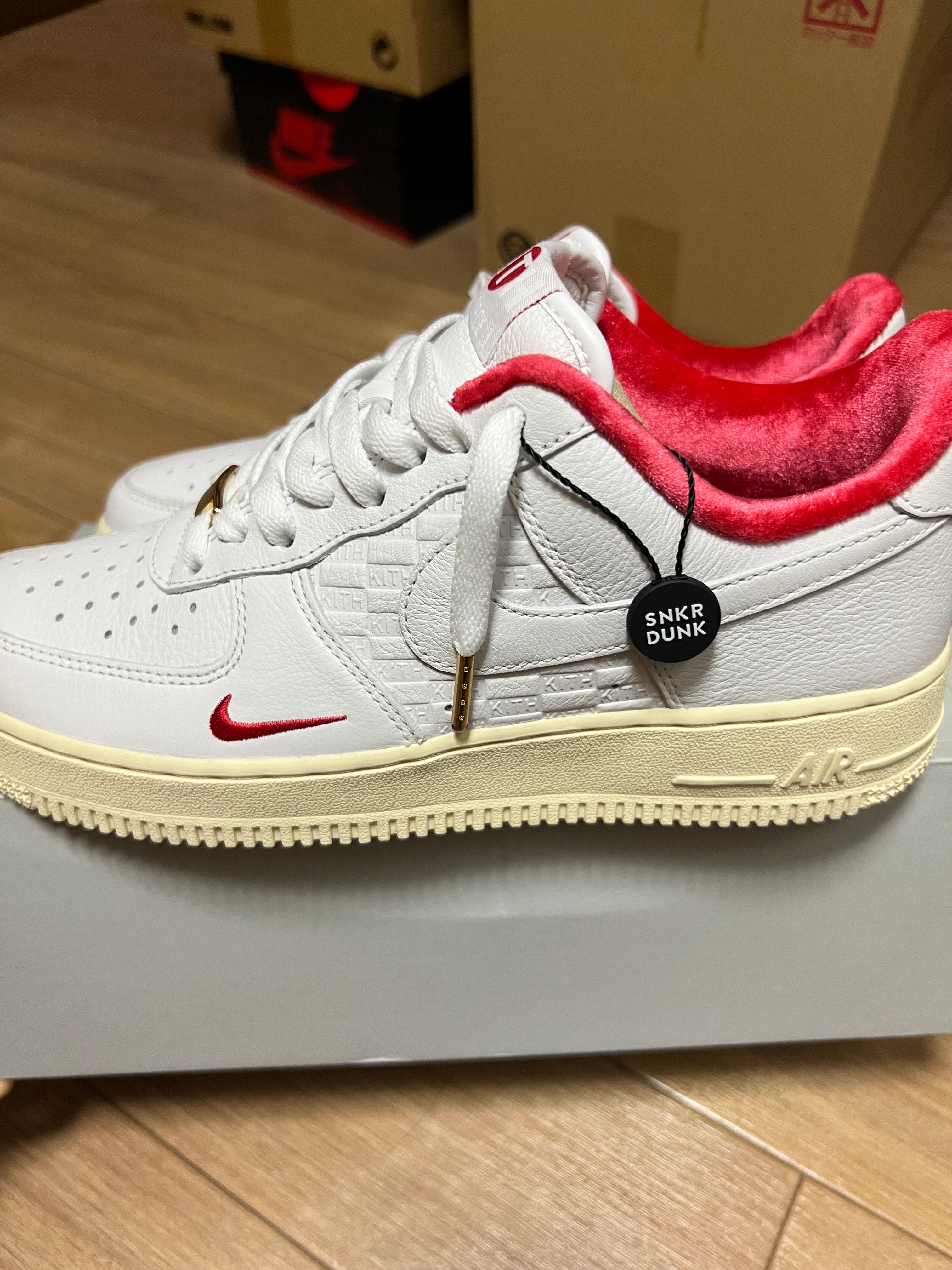 KITH × Nike Air Force 1 Low "White/Red"