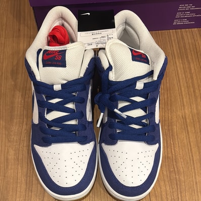 Nike SB Dunk Low "Los Angeles Dodgers/Deep Royal Blue"