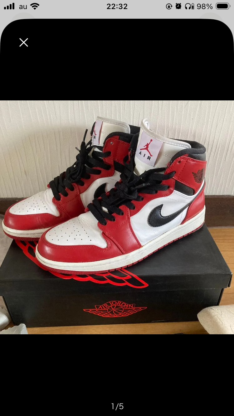 ナイキ エアジョーダン1 レトロ ハイ "シカゴ" (2013)