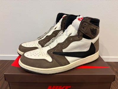 Travis Scott × Nike Air Jordan 1 Retro High OG TS SP "Sail/Dark Mocha"