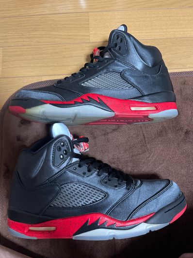 Air jordan 5 bred satin outlet