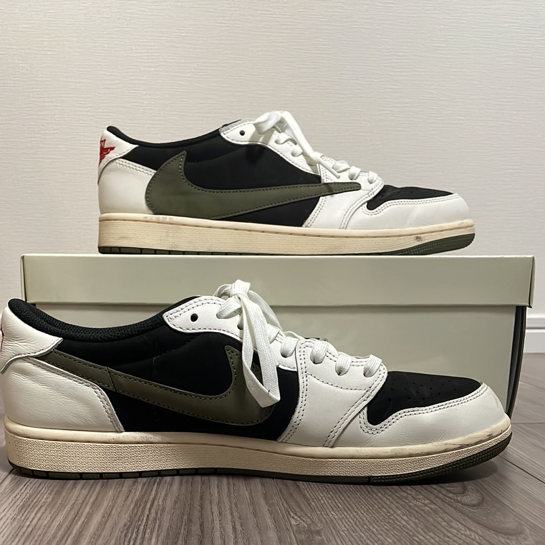 Travis Scott × Nike Women's Air Jordan 1 Low OG "Medium Olive"