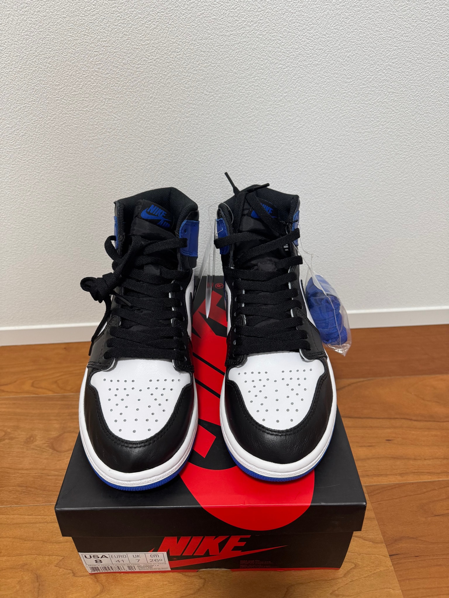 fragment design × Nike Air Jordan 1 Retro High OG "Black/Sport Royal/White"