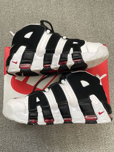 NIKE AIR MORE UPTEMPO "WHITE/BLACK/UNIVERSITY RED"(2020)