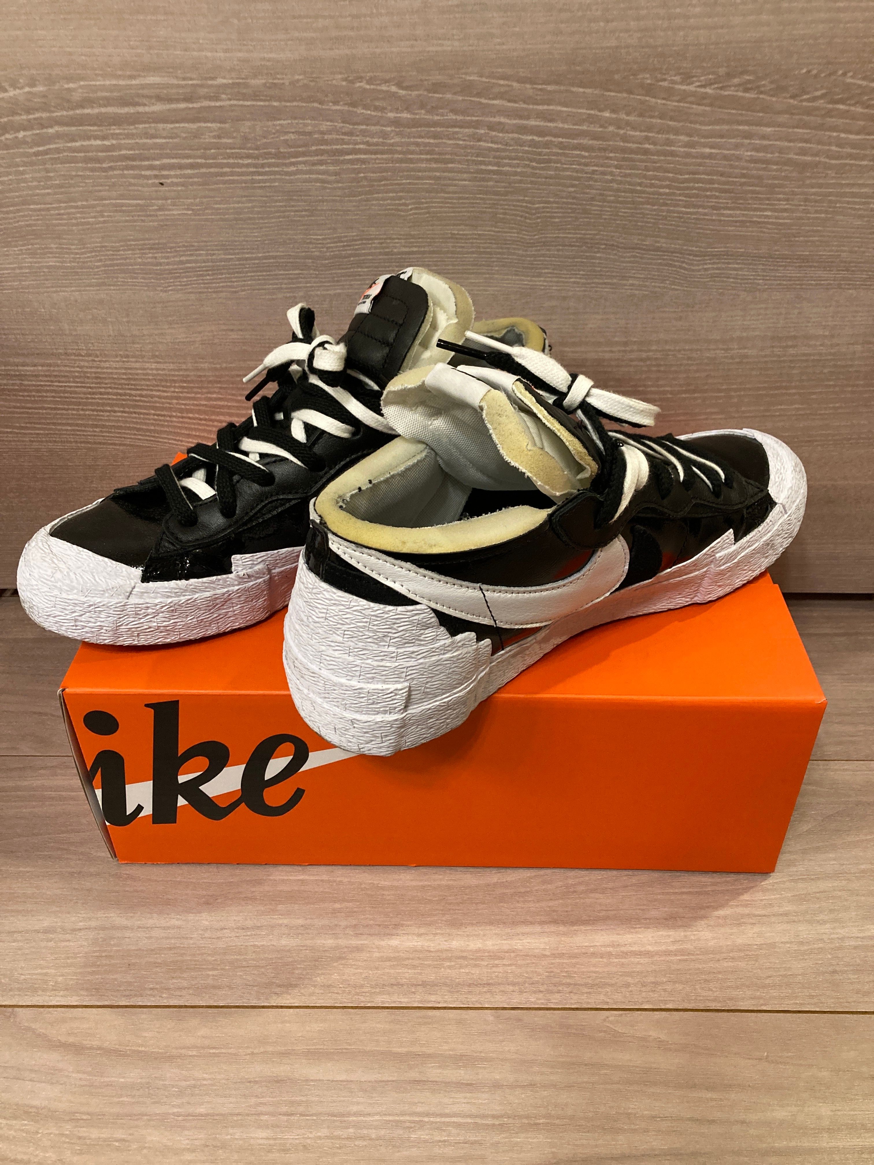 sacai × Nike Blazer Low "Black Patent Leather"