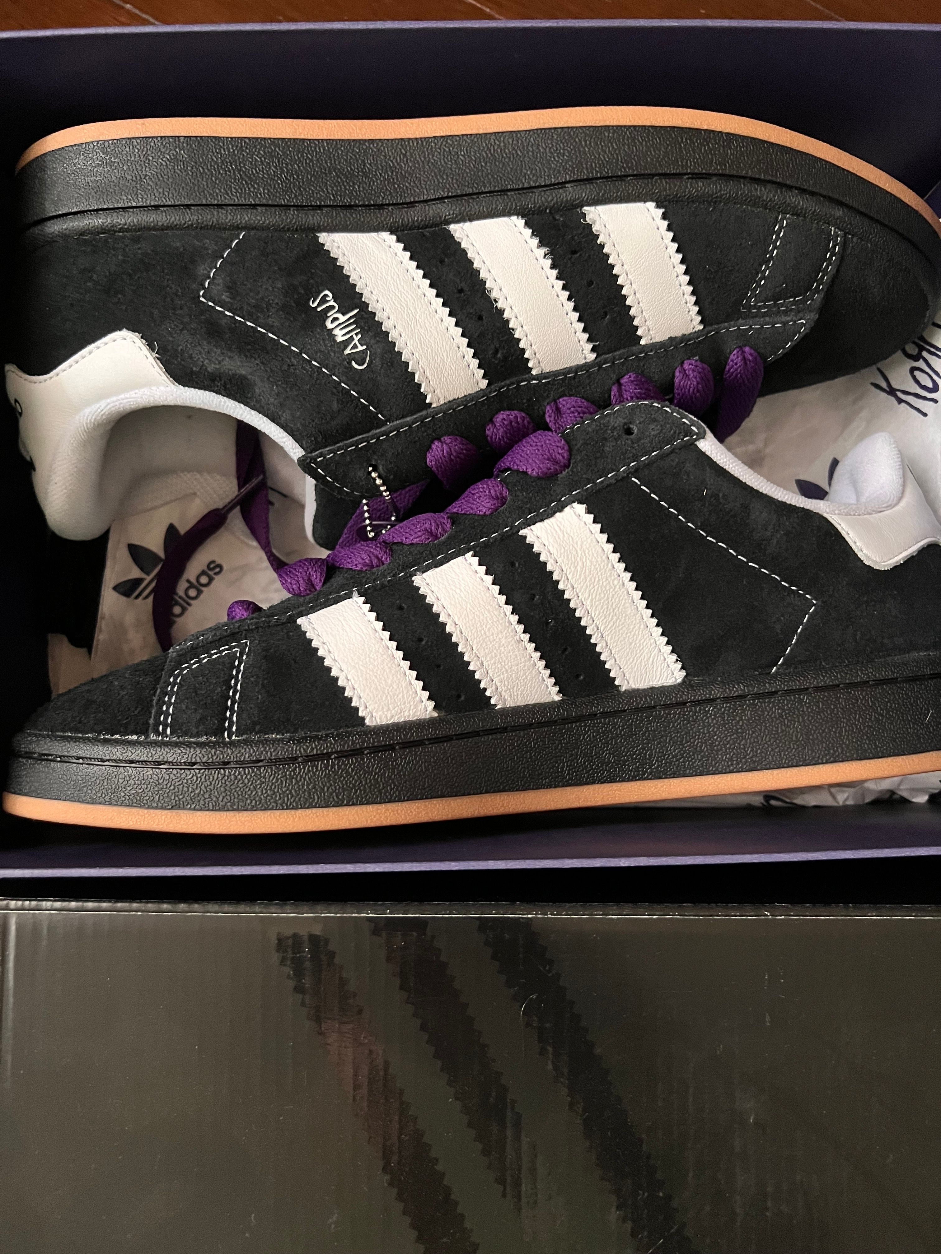 Korn × adidas Campus 00s "Black/White Gum"