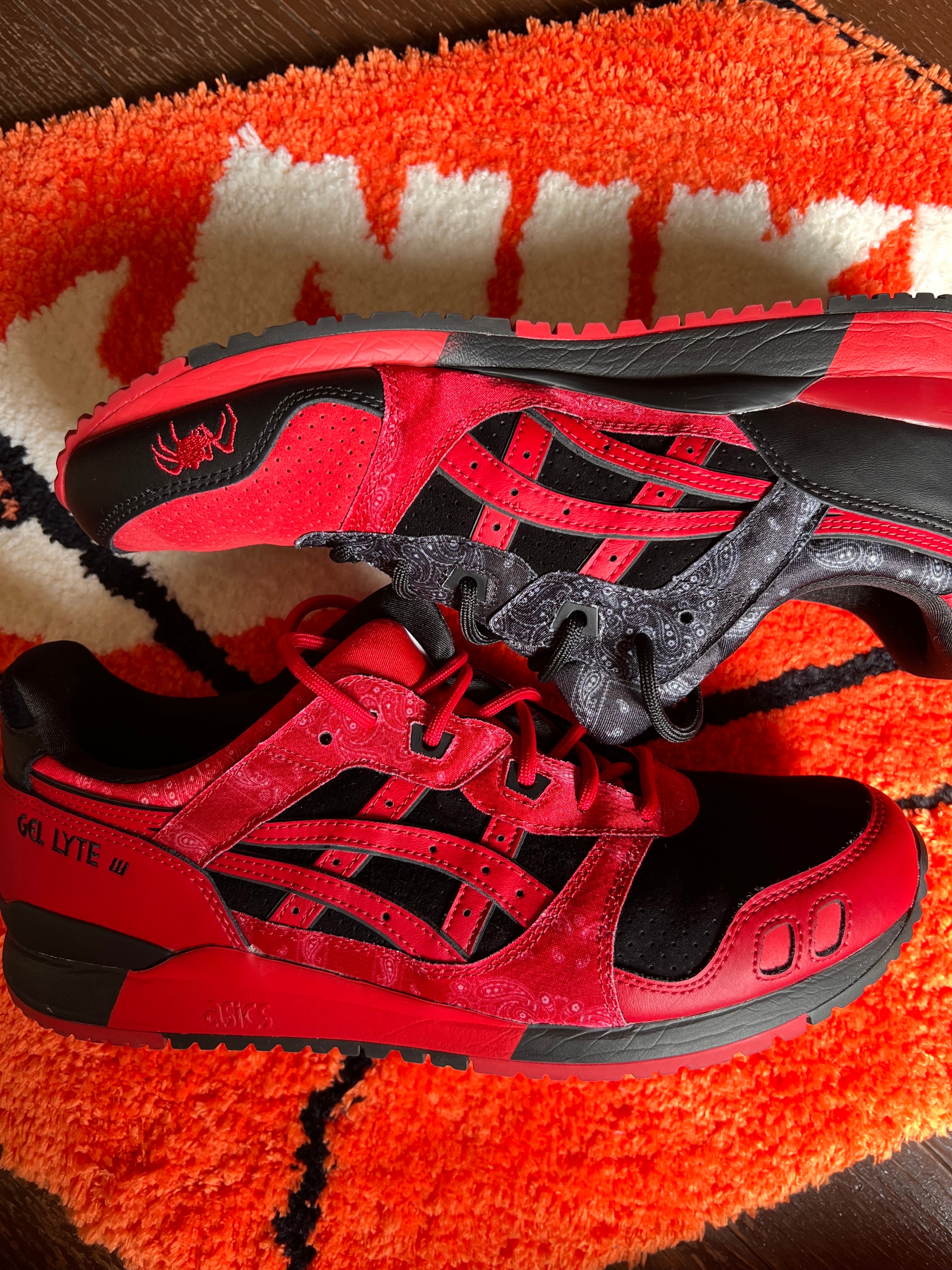 Red Spider × Asics Gel-Lyte 3 "Red/Black"