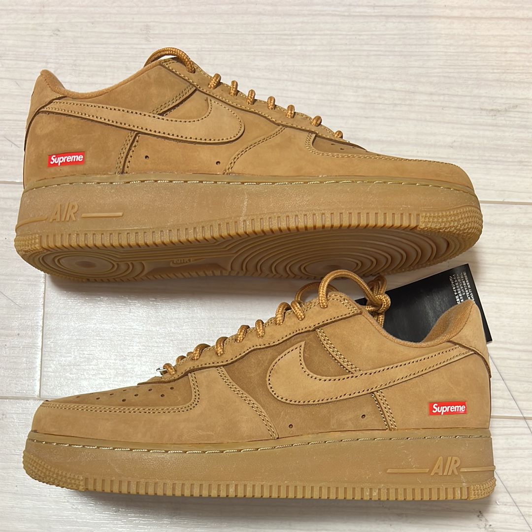 Supreme × Nike Air Force 1 Low "Flax/Wheat"