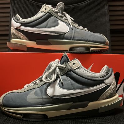 sacai × Nike Zoom Cortez "Iron Grey"